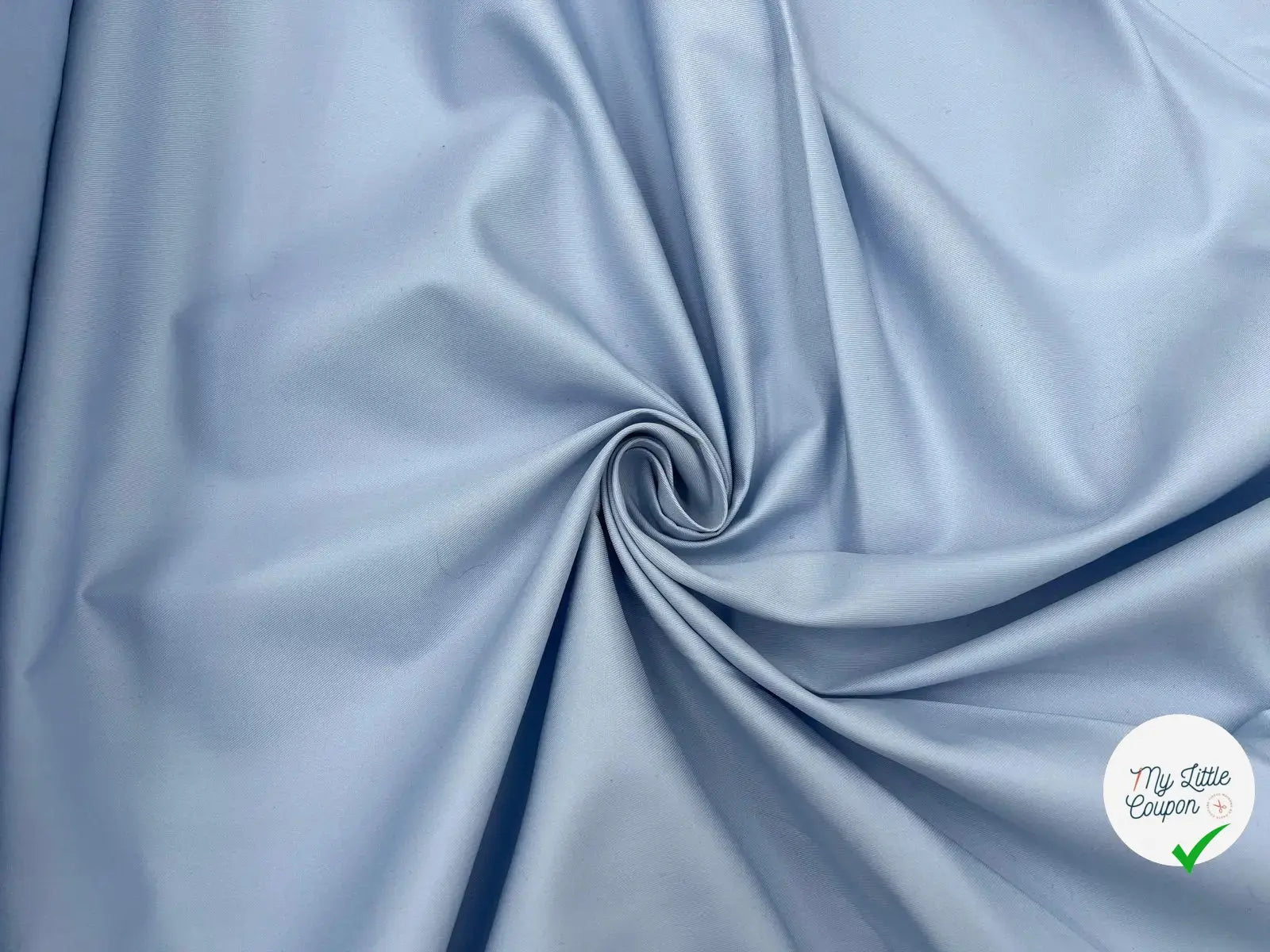 GABARDINE TRÈS FINE DE COTON CRAQUANTE BLEU CIEL - My Little Coupon - tissu - coudre