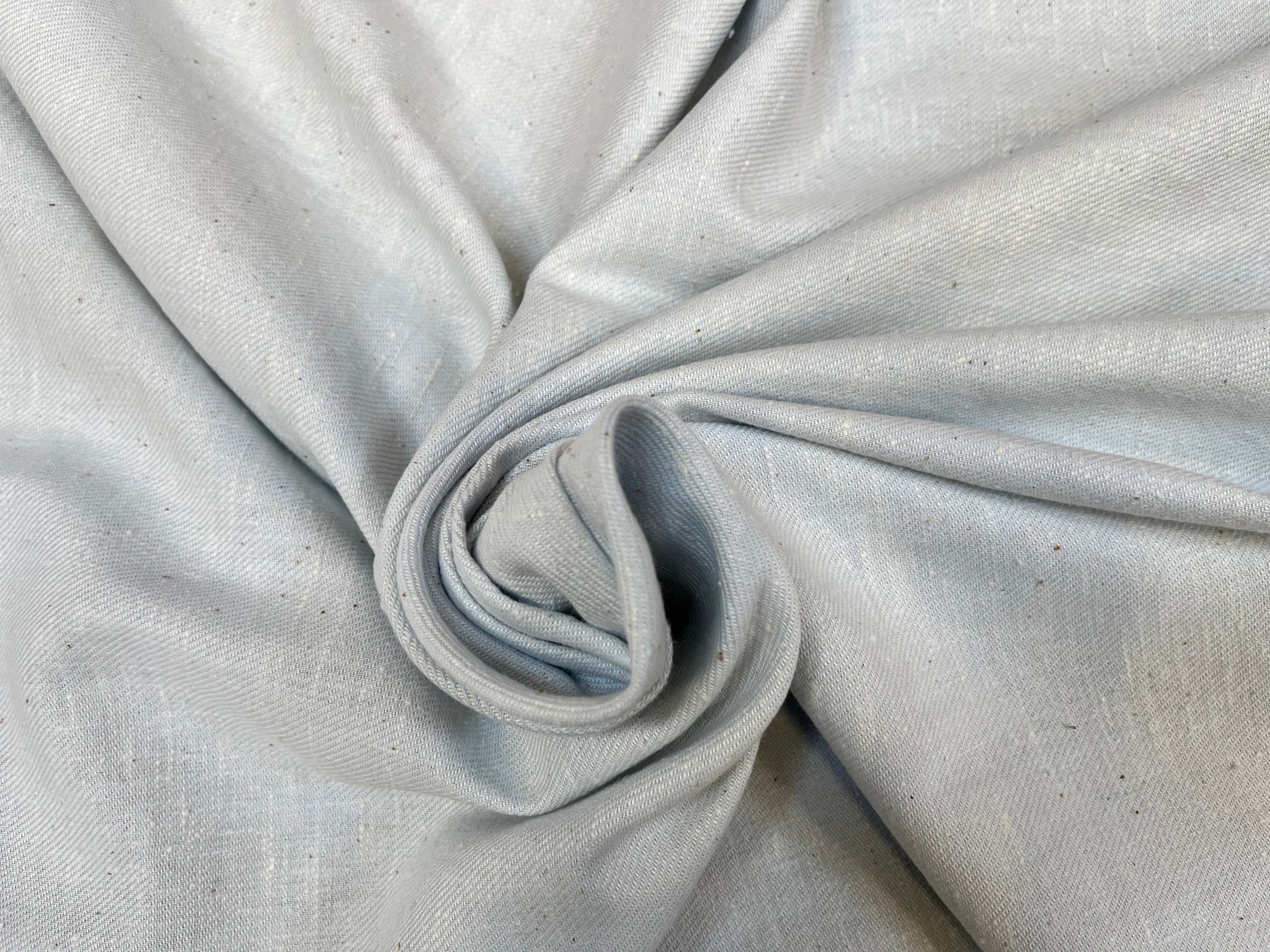 GABARDINE SOUPLE EFFET JEAN DELAVÉ UNI BLEU CLAIR - My Little Coupon