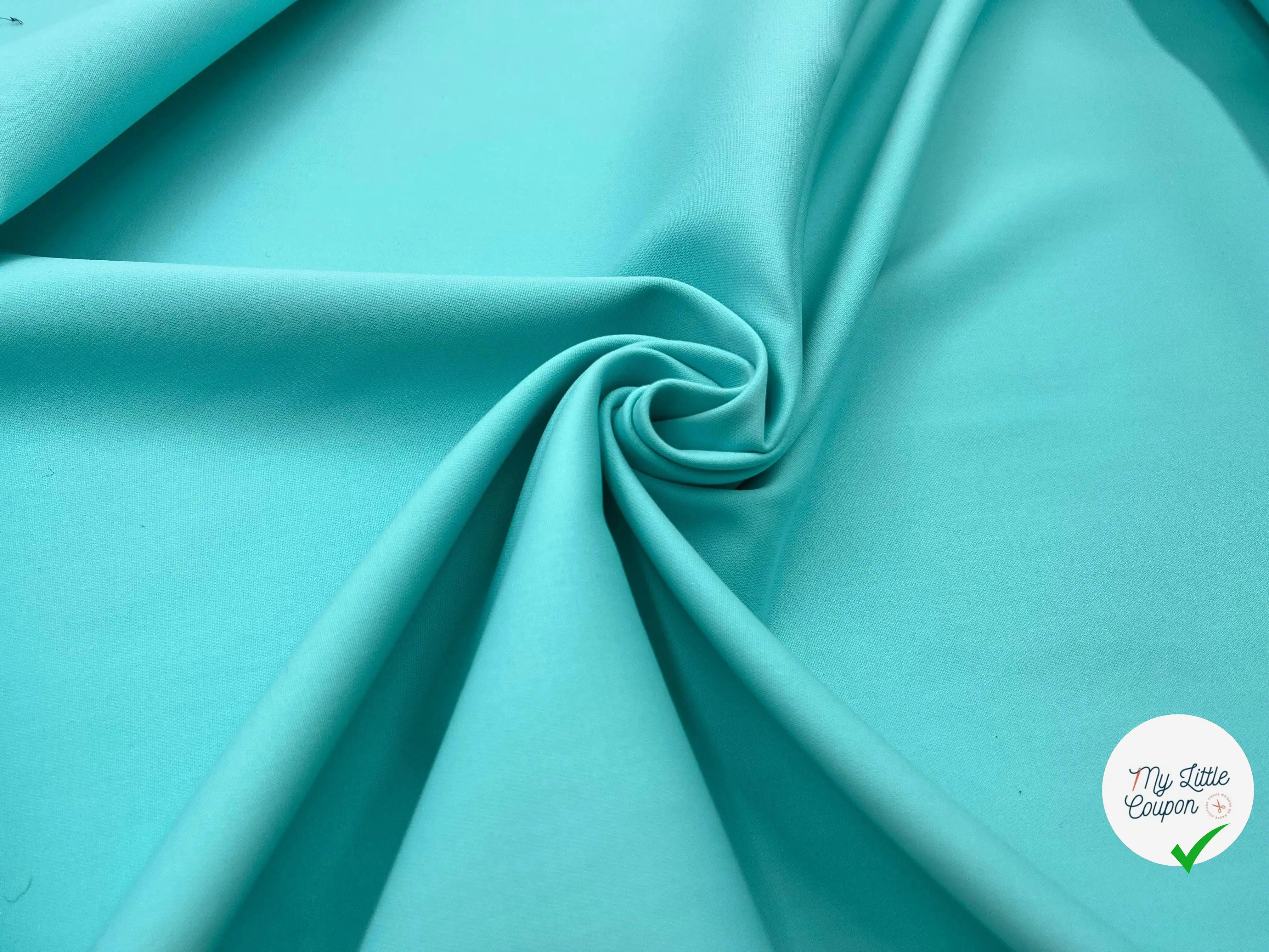 GABARDINE TECHNIQUE TURQUOISE - My Little Coupon - tissu - coudre