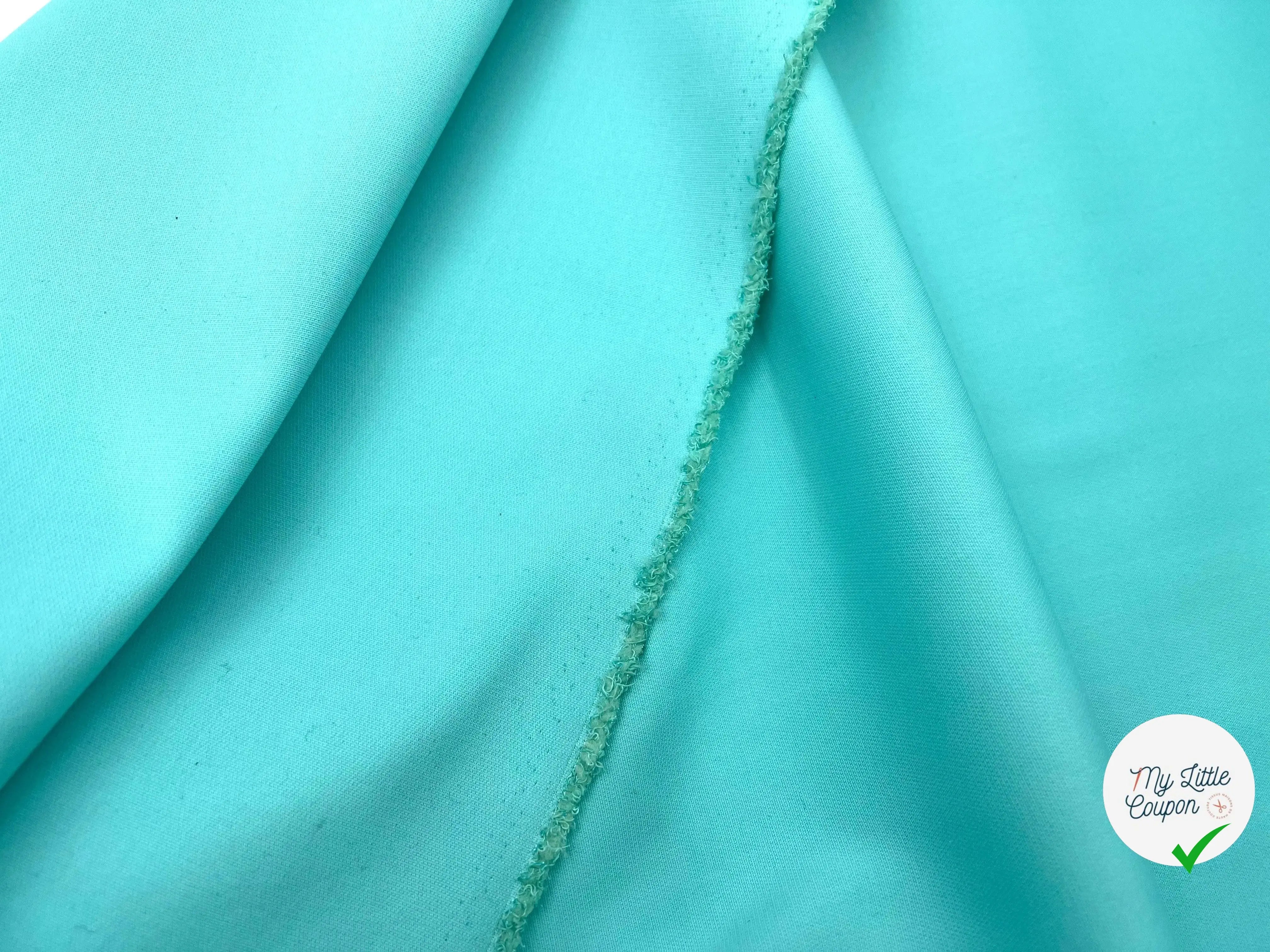 GABARDINE TECHNIQUE TURQUOISE - My Little Coupon - tissu - coudre