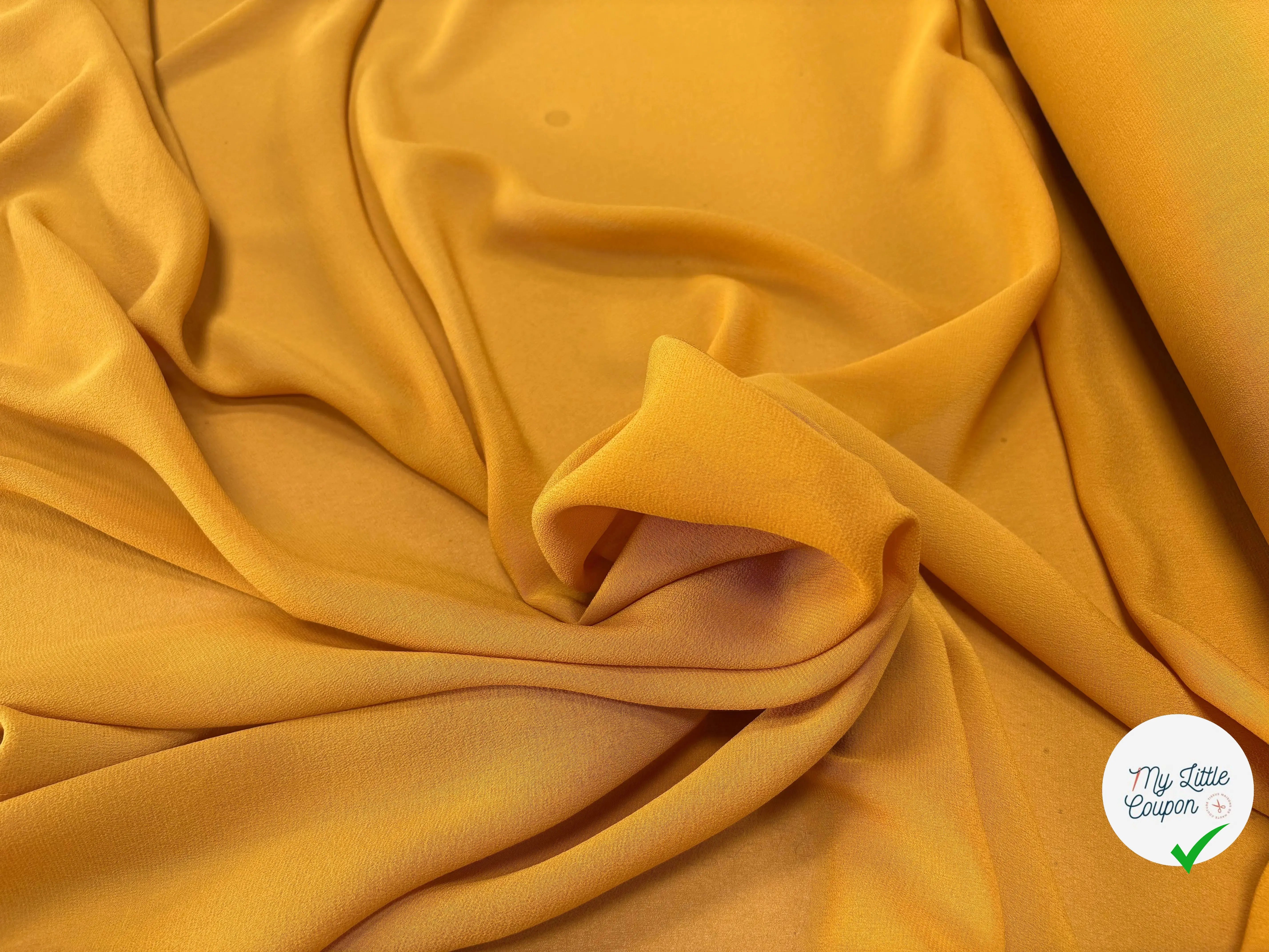 GEORGETTE DE SOIE, Golden Yellow - My Little Coupon