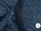 JACQUARD REVERSIBLE FACE BLEU FACE CREME FELIN - My Little Coupon