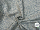 JACQUARD REVERSIBLE FACE BLEU FACE CREME FELIN - My Little Coupon
