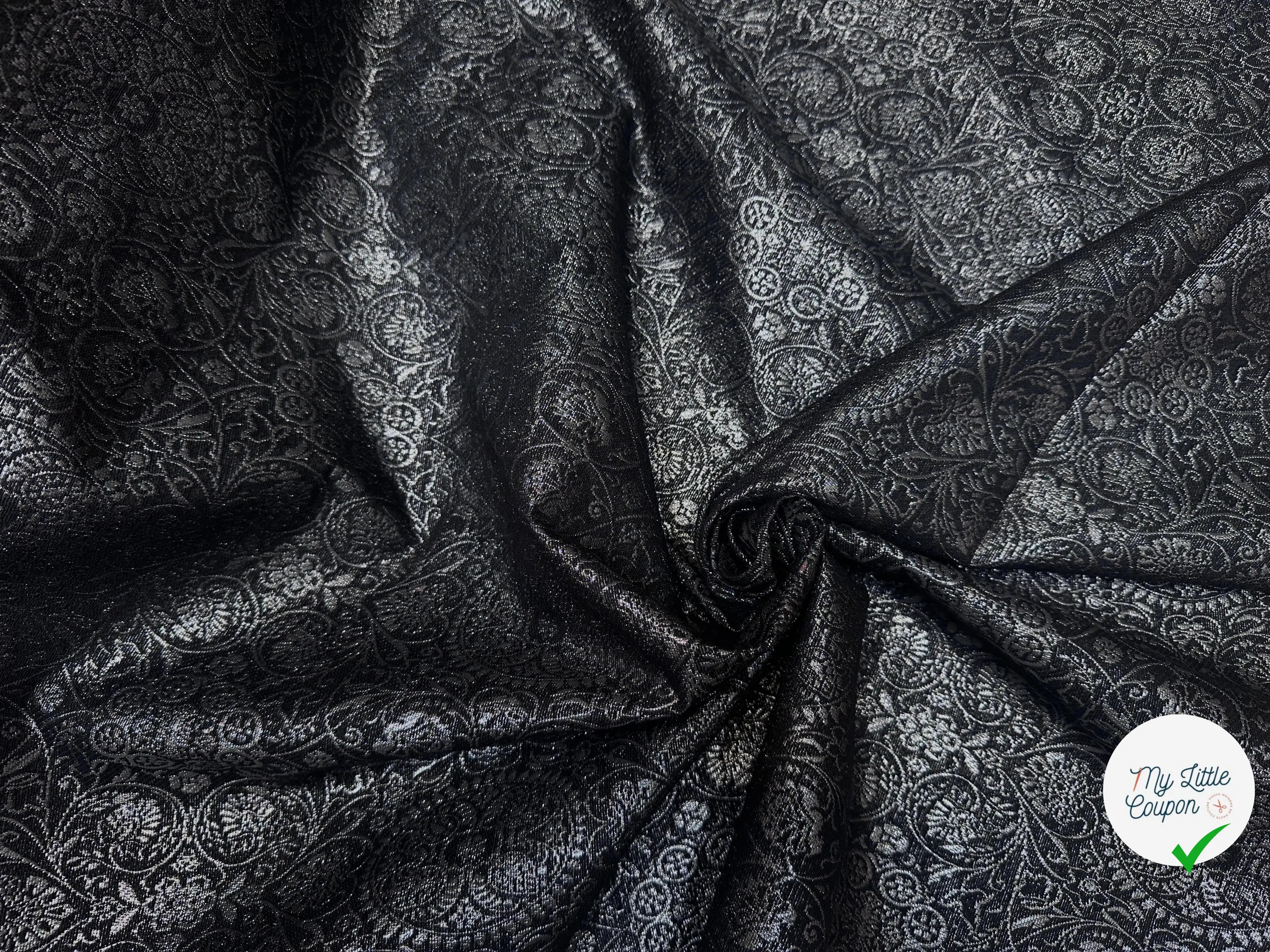 JACQUARD ZONKA NOIR ARGENTÉ - My Little Coupon