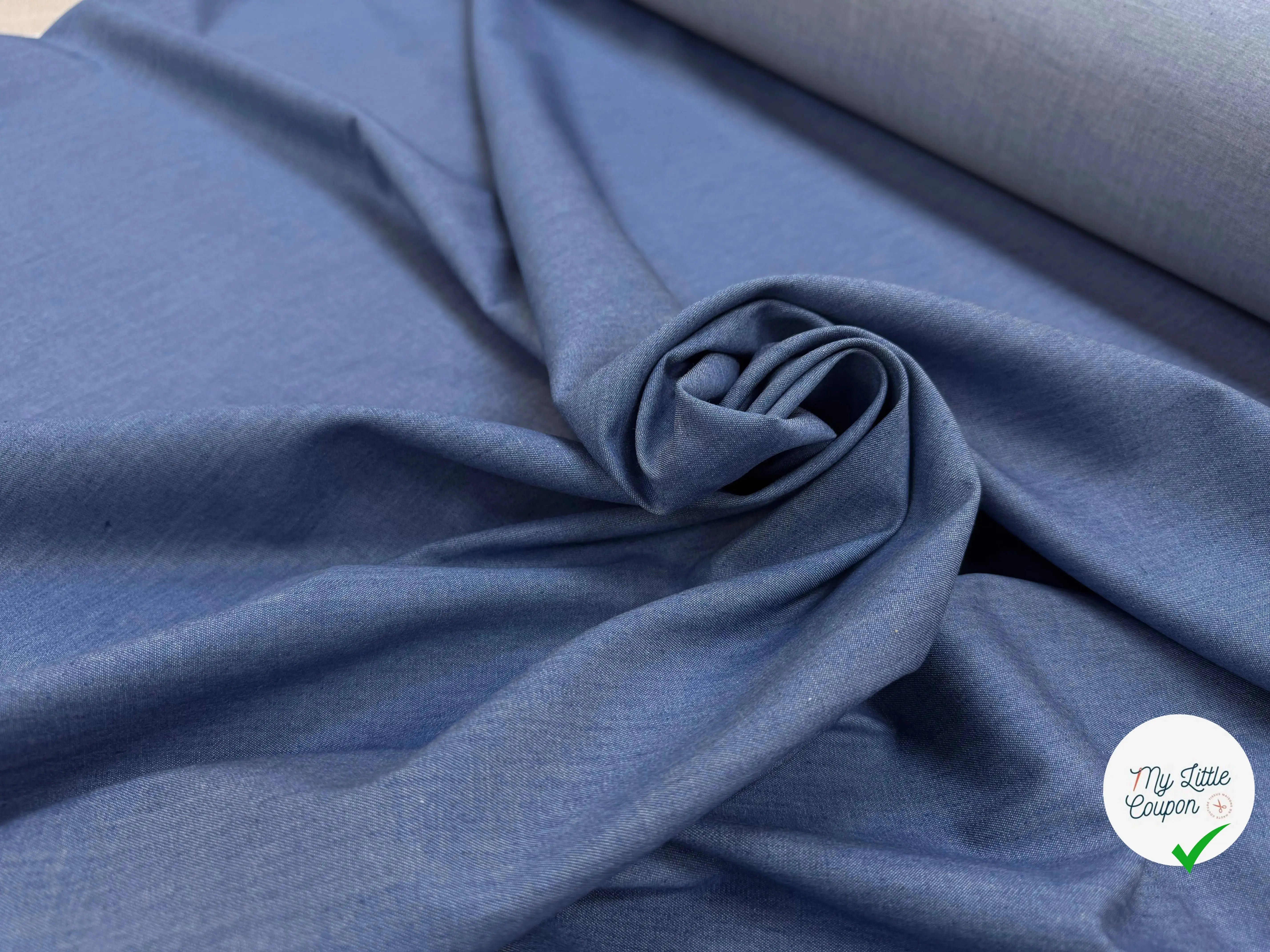 JEAN CHAMBRAY LAVÉ UNI 4806/6 - My Little Coupon