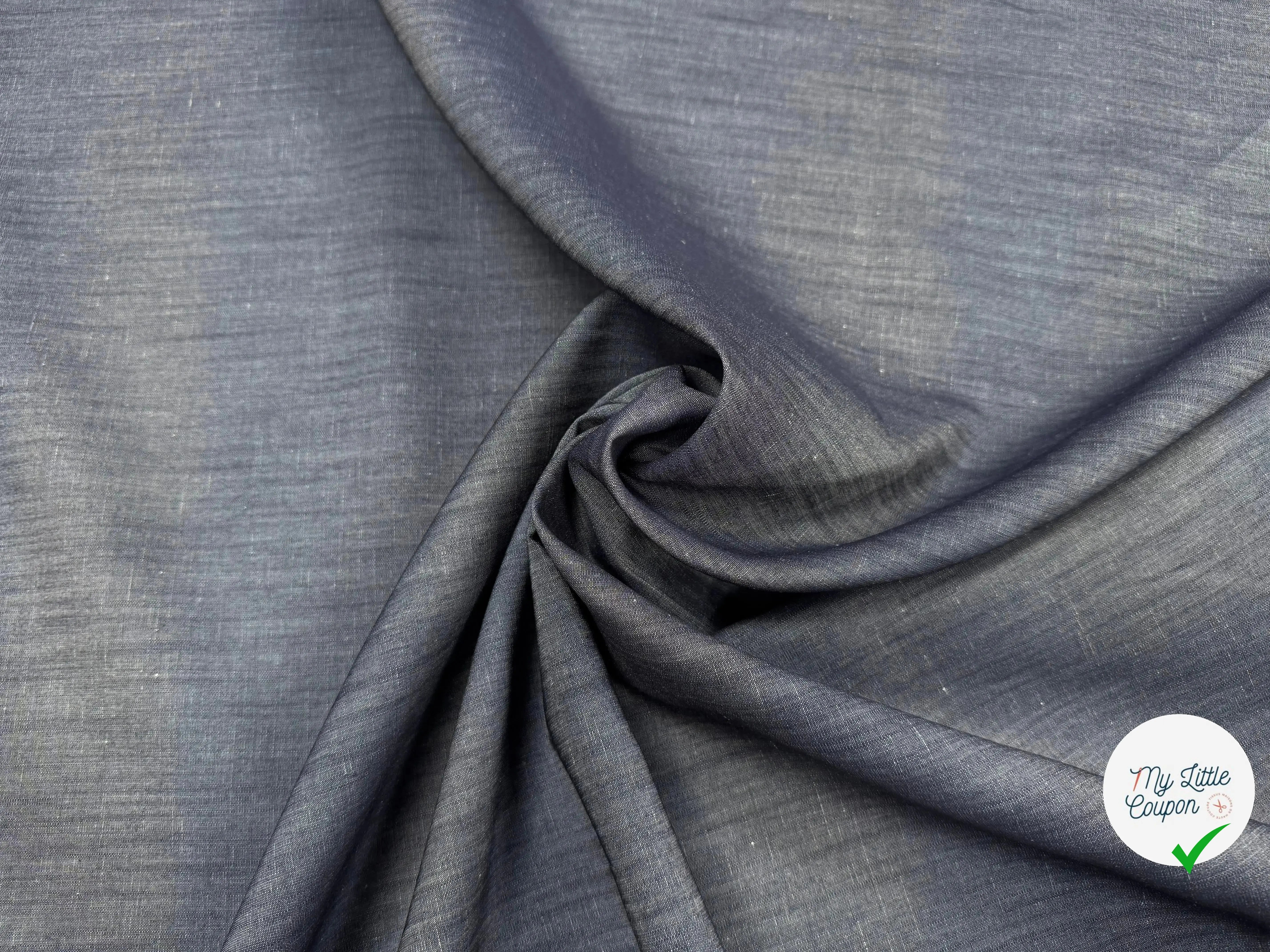 JEAN FIN BLEU LEGEREMENT SATINÉ - My Little Coupon