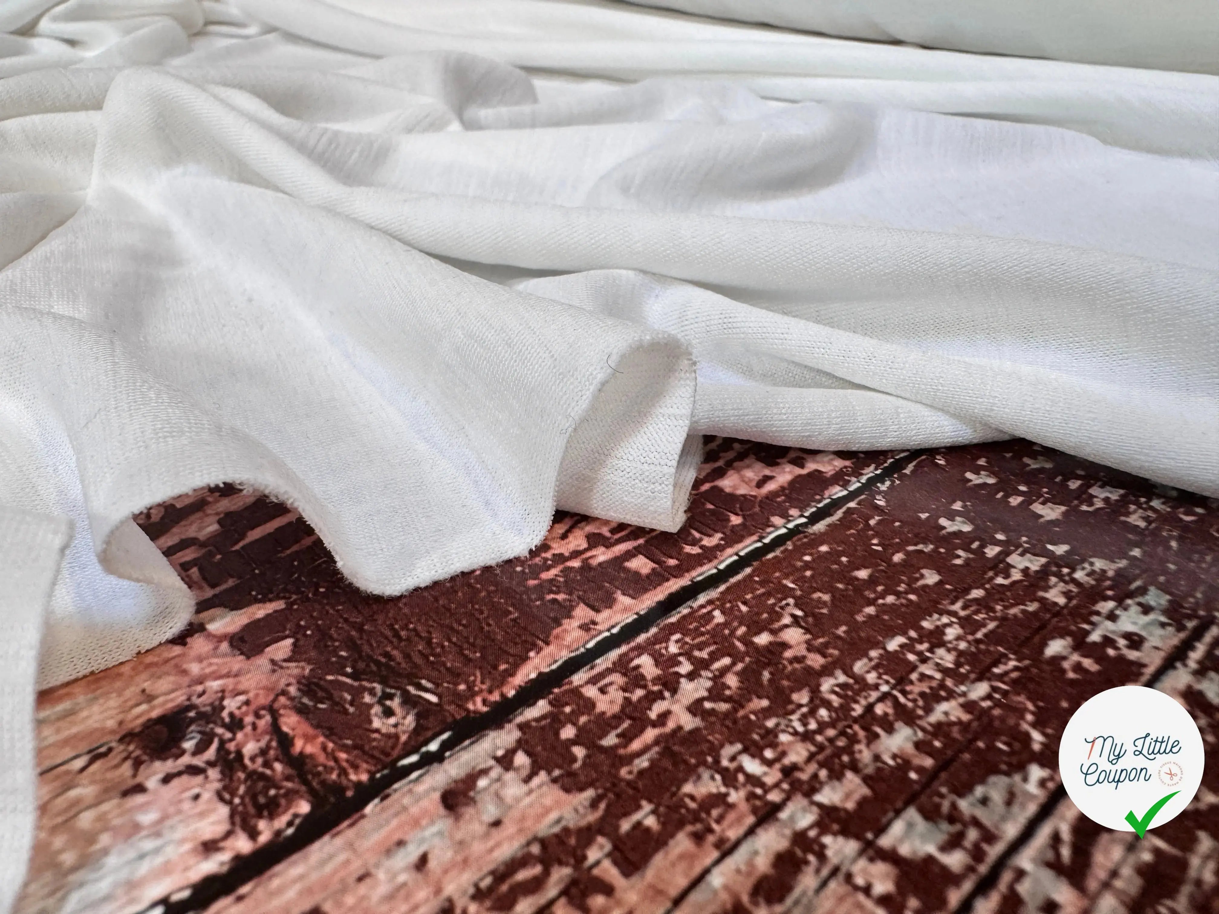 JERSEY JASPÉ FROID BLANC OFF WHITE - My Little Coupon