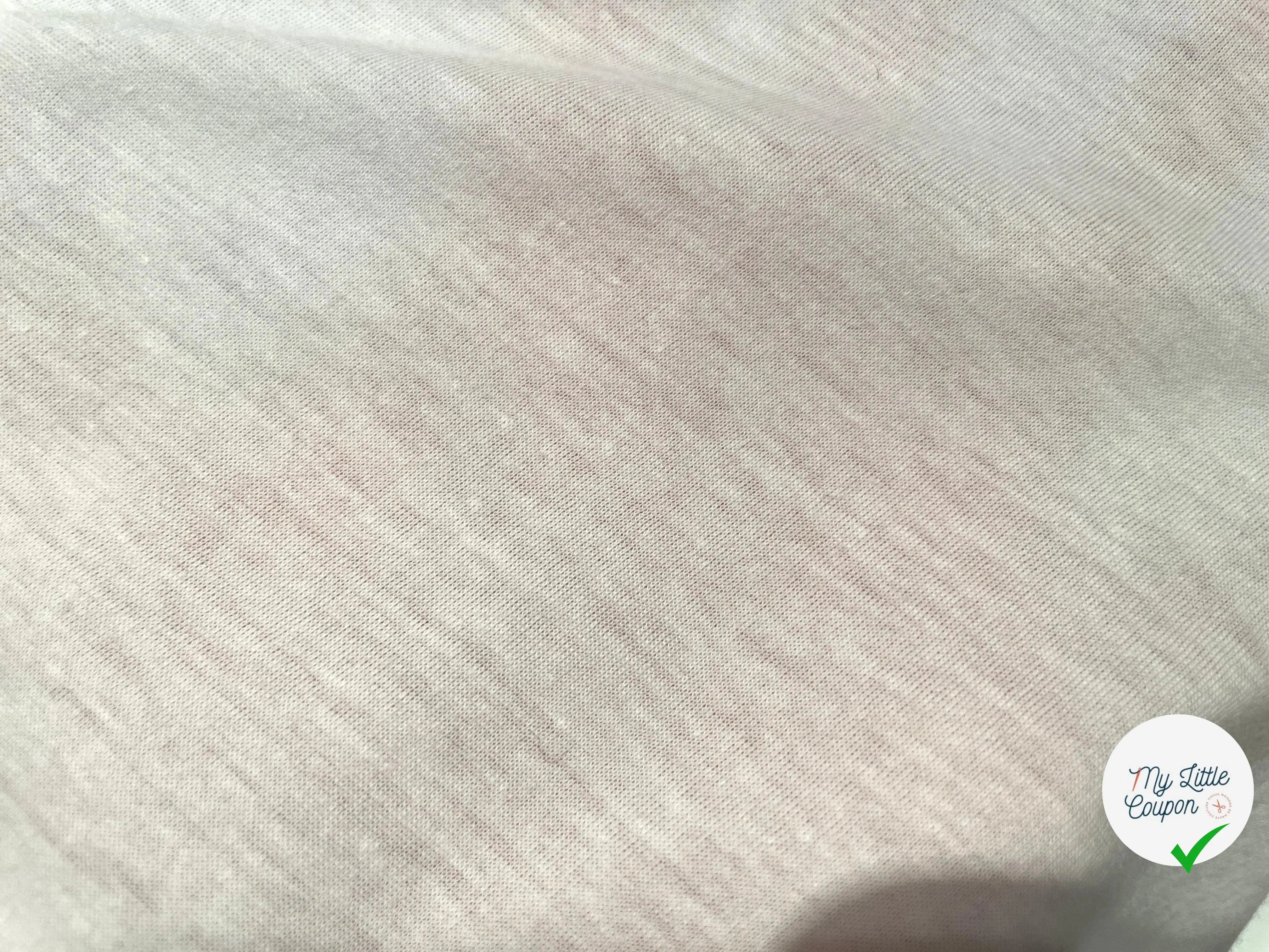 JERSEY T-SHIRT 100% COTON BLANC CASSÉ - My Little Coupon - tissu - coudre