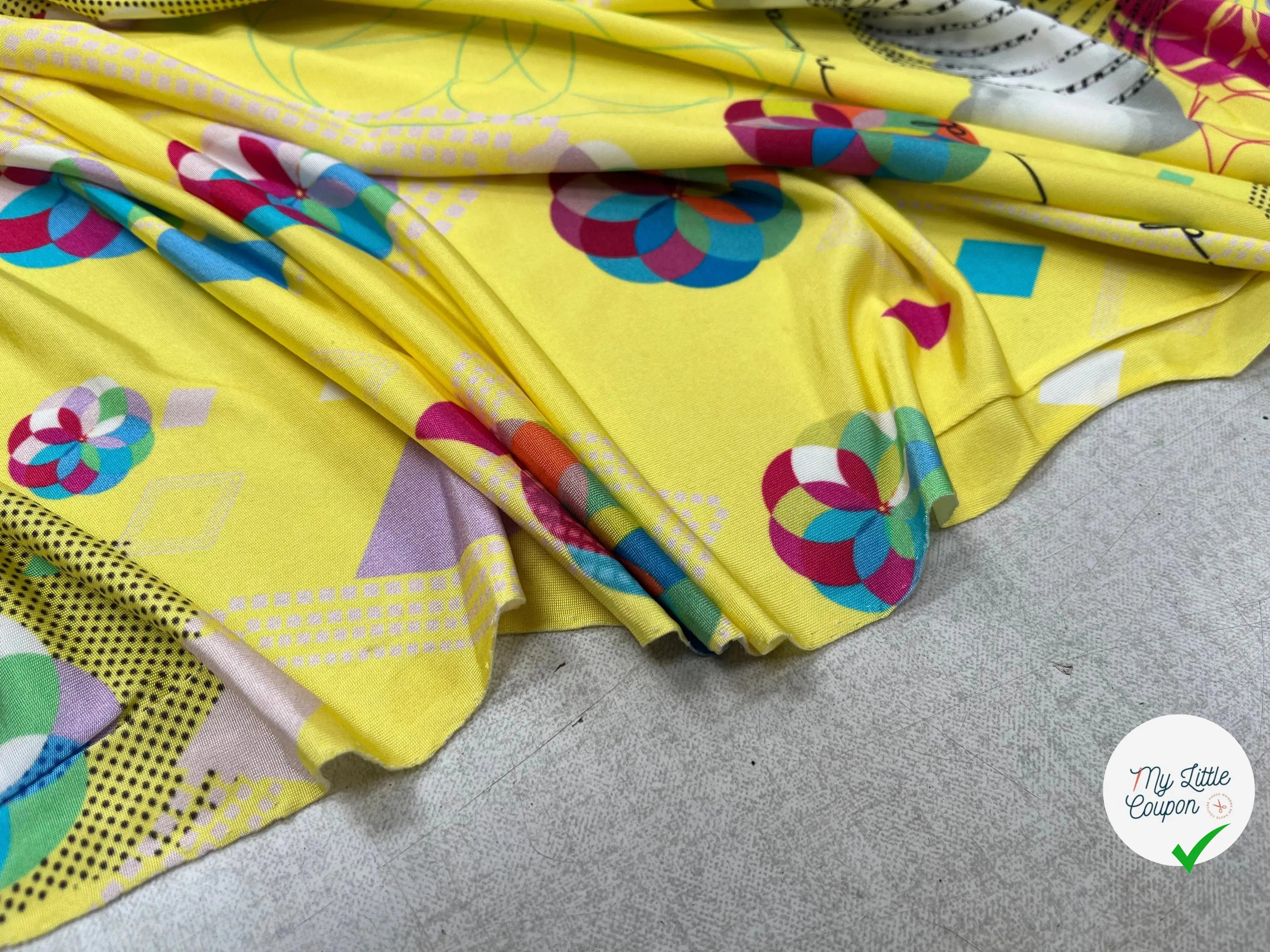 JERSEY VISCOSE FROIDE JAUNE - My Little Coupon