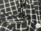 LAINAGE CARREAUX BRITISH NOIR ET BLANC - My Little Coupon