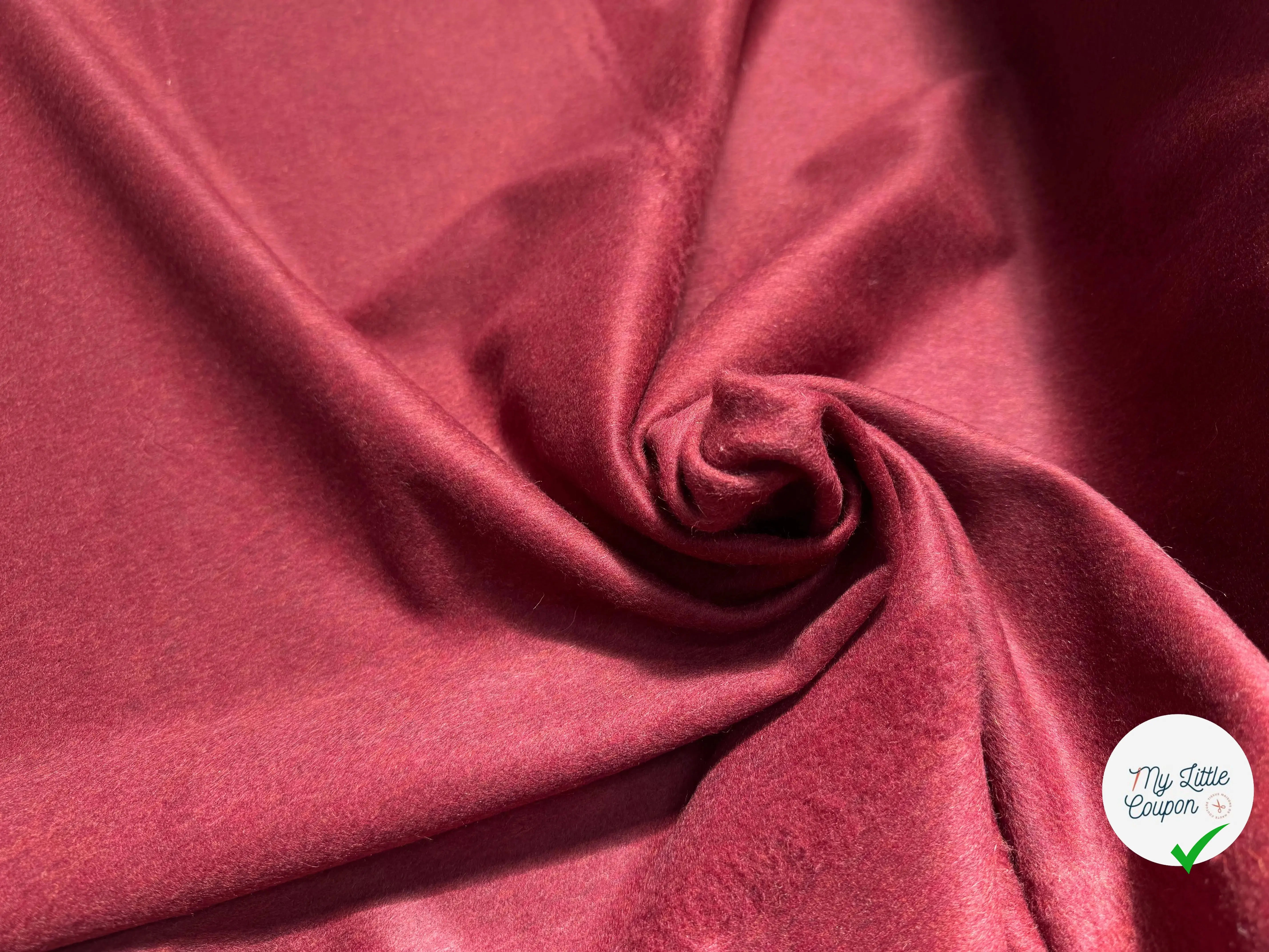 LAINAGE MANTEAU ALPAGA ROUGE ANGLAIS ULTRA CHIC - My Little Coupon