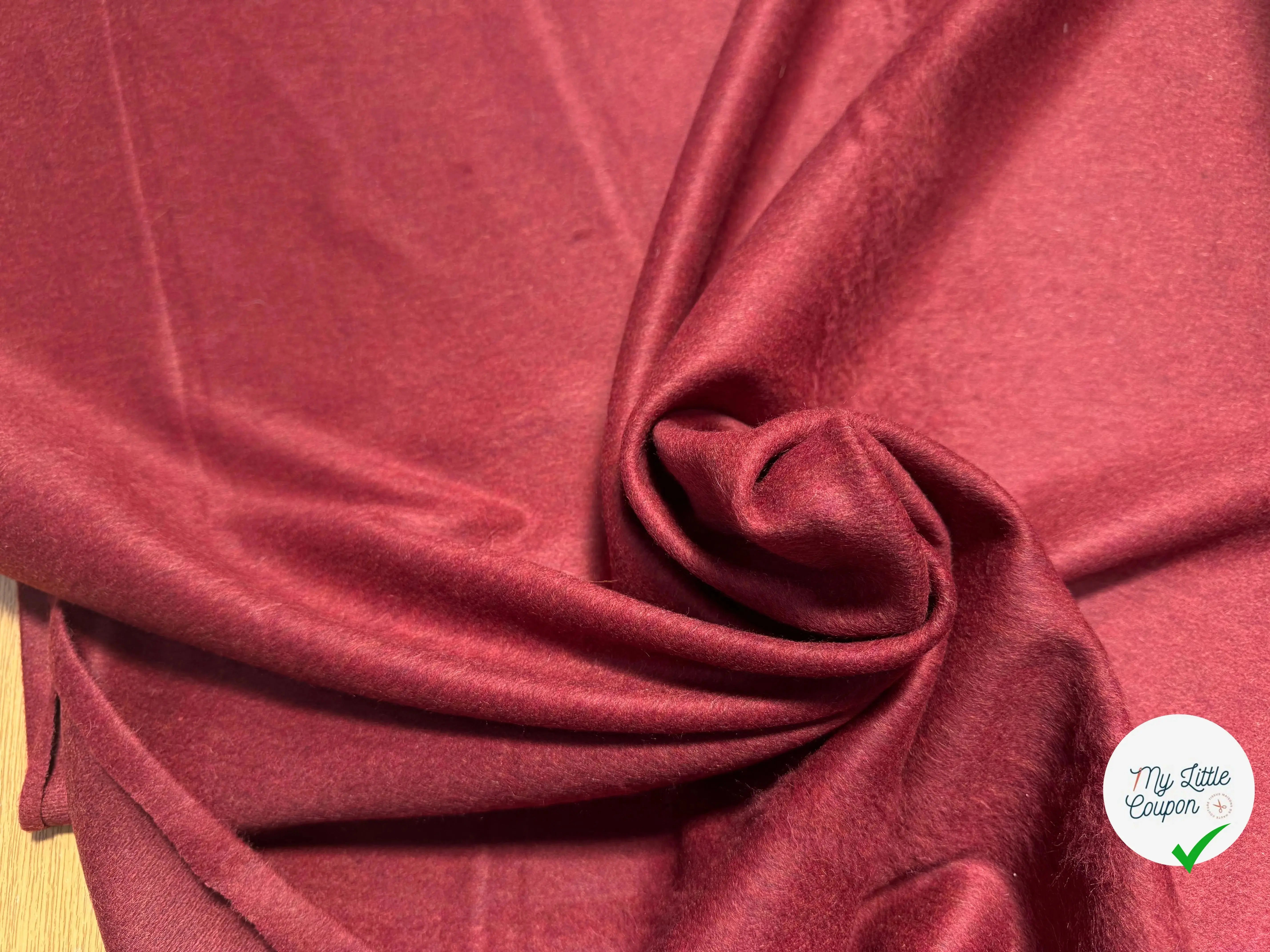 LAINAGE MANTEAU ALPAGA ROUGE ANGLAIS ULTRA CHIC - My Little Coupon