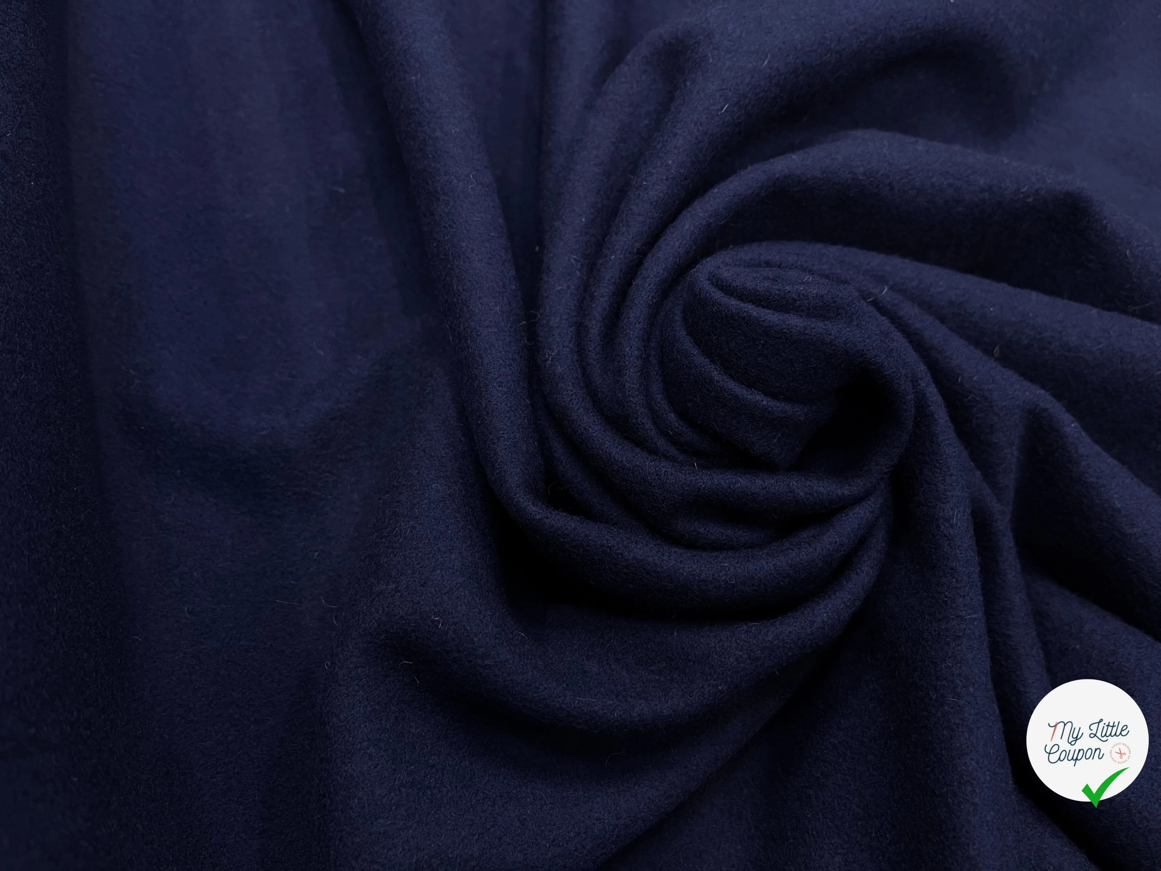 (Chute) LAINAGE MANTEAU BLEU FONCÉ 20% CASHMERE - My Little Coupon