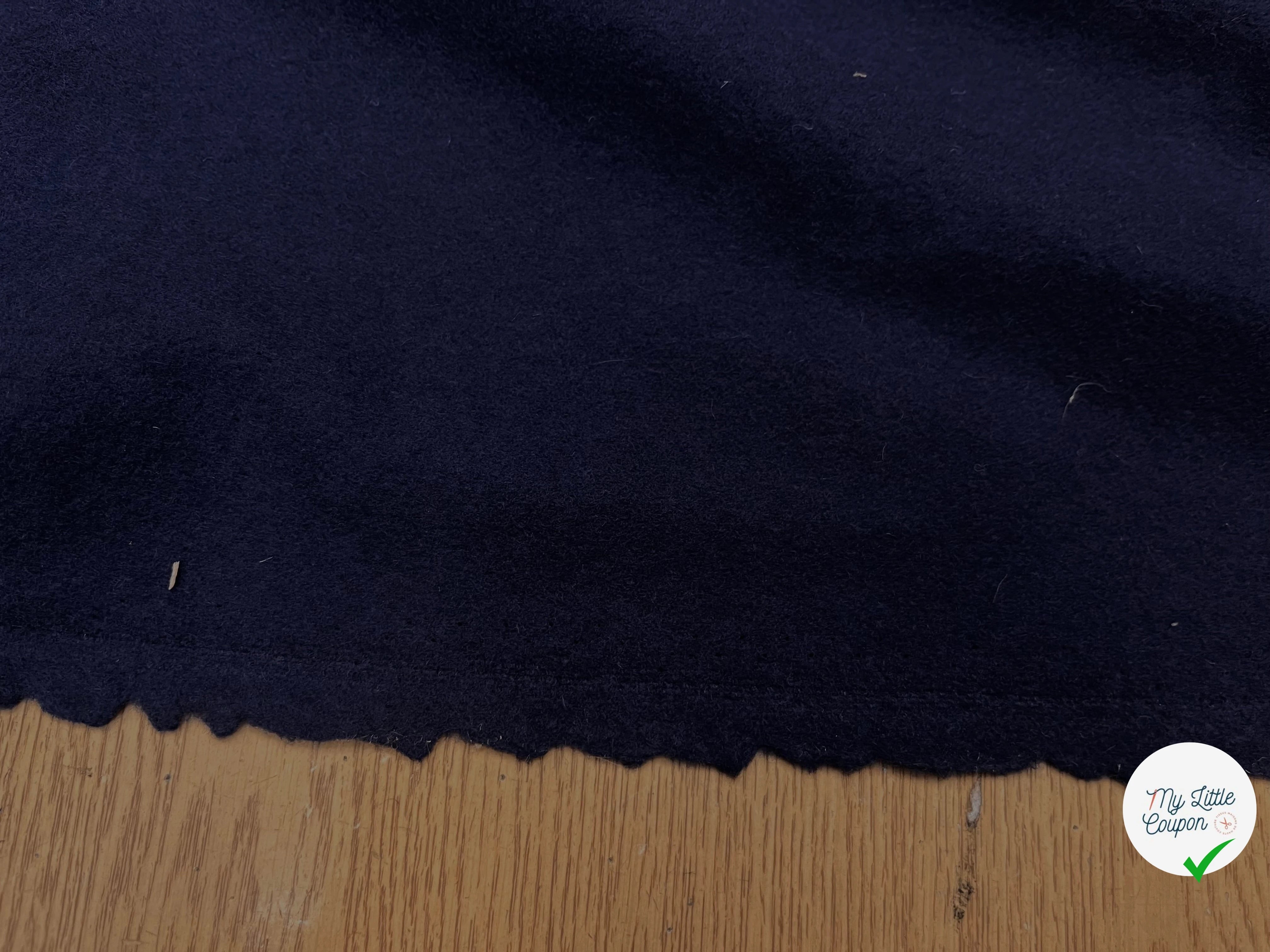 (Chute) LAINAGE MANTEAU BLEU FONCÉ 20% CASHMERE - My Little Coupon