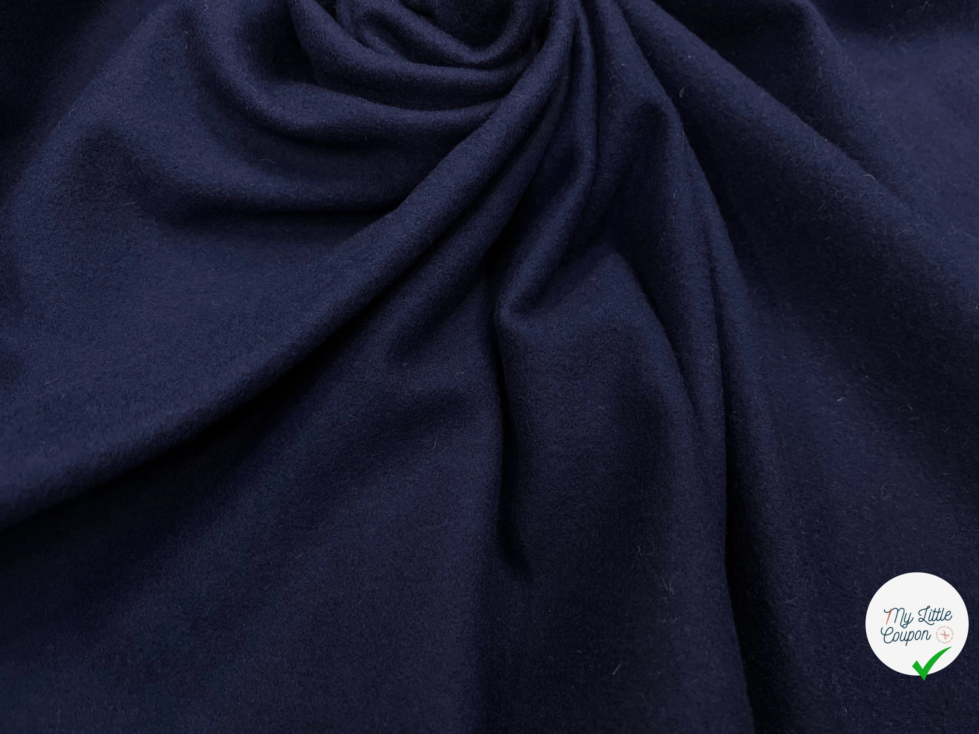 (Chute) LAINAGE MANTEAU BLEU FONCÉ 20% CASHMERE - My Little Coupon