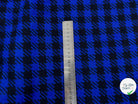 LAINAGE MANTEAU CARREAUX BLEU ÉLECTRIQUE - My Little Coupon - tissu - coudre