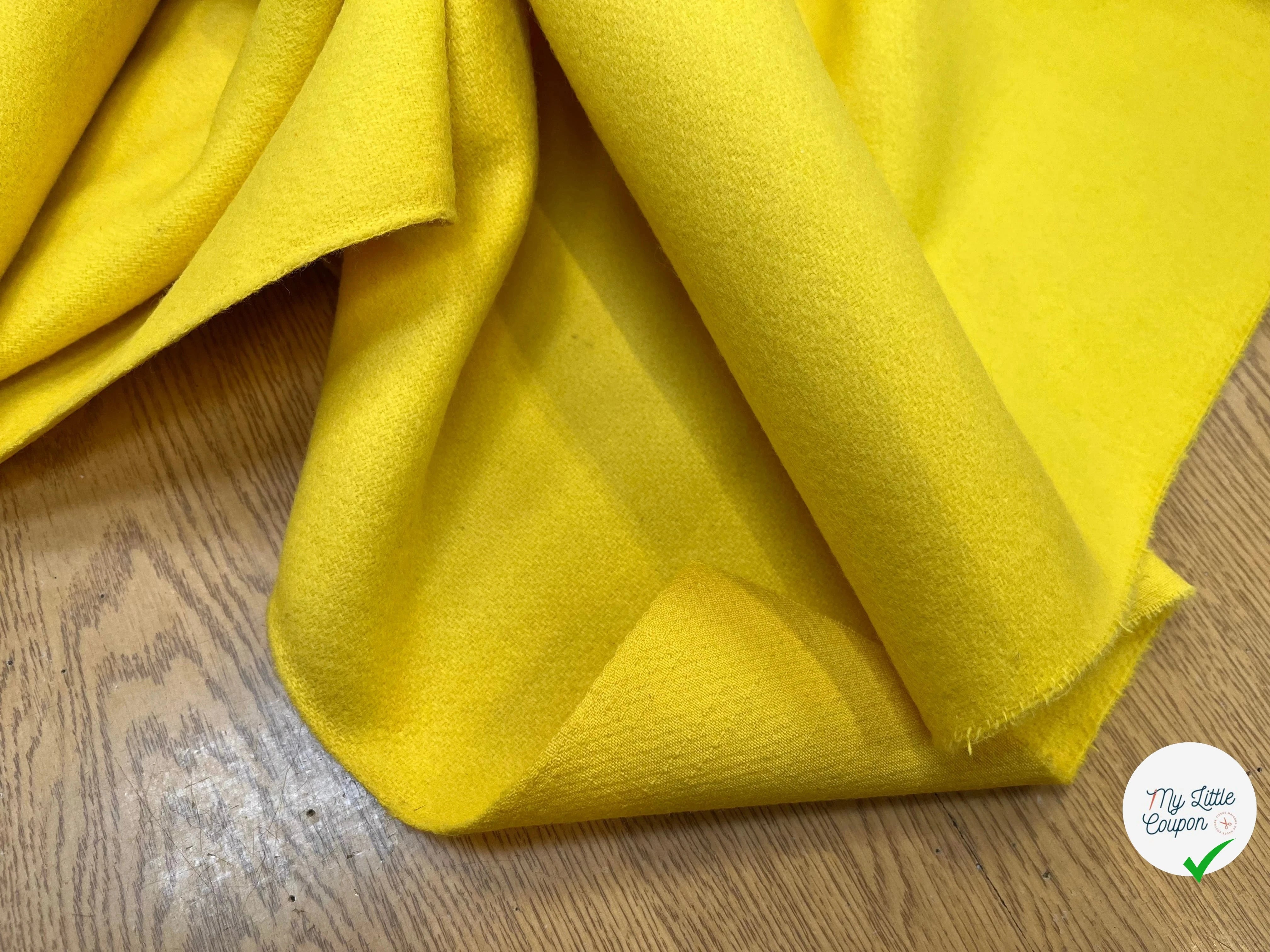LAINAGE MANTEAU RITA LOURD ENVERS DOUX JAUNE - My Little Coupon