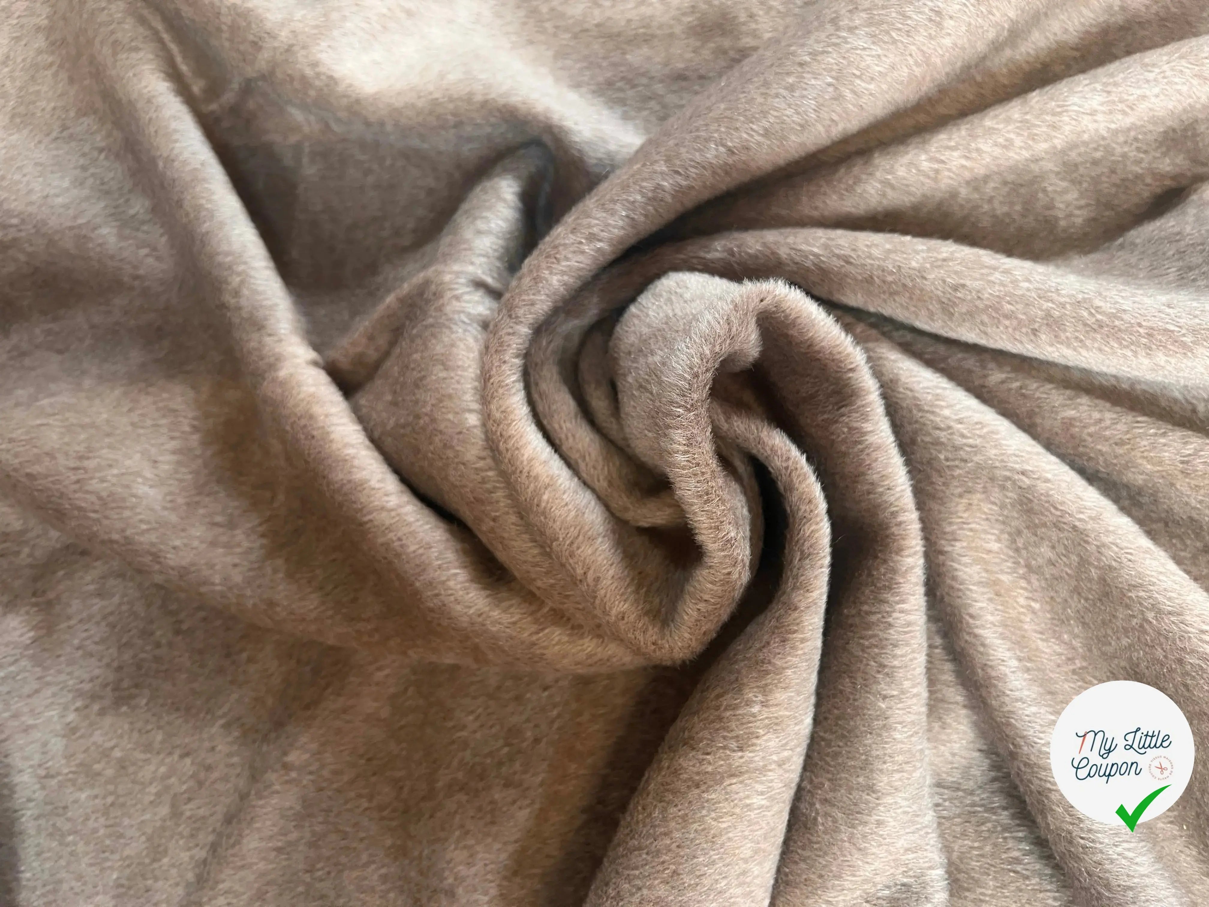 LAINAGE MOHAIR COFFEE CREAM POILS COURTS - My Little Coupon