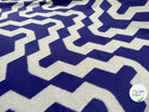 LAINAGE POLYESTER DUVETEUX GRAPHIQUE BLEU - My Little Coupon