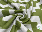 LAINAGE POLYESTER DUVETEUX GRAPHIQUE VERT - My Little Coupon