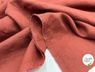 LIN UNI TERRE DE SIENNE - My Little Coupon - tissu - coudre