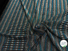 MAILLE FÊTE ULTRA STRETCH BRILLANT POLY INTERLOCK TURQUOISE/RED - My Little Coupon