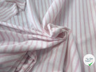 MAILLE LOURDE MARINIÈRE BLANCHE RAYURES ROSE - My Little Coupon
