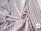 MAILLE LOURDE MARINIÈRE BLANCHE RAYURES ROSE - My Little Coupon