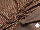 MAILLE LOURDE MOTIFS GÉOMETRIQUES CHOCO MARRON - My Little Coupon