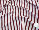 MAILLE LOURDE RAYURES ROUGE FOND BLANC - My Little Coupon