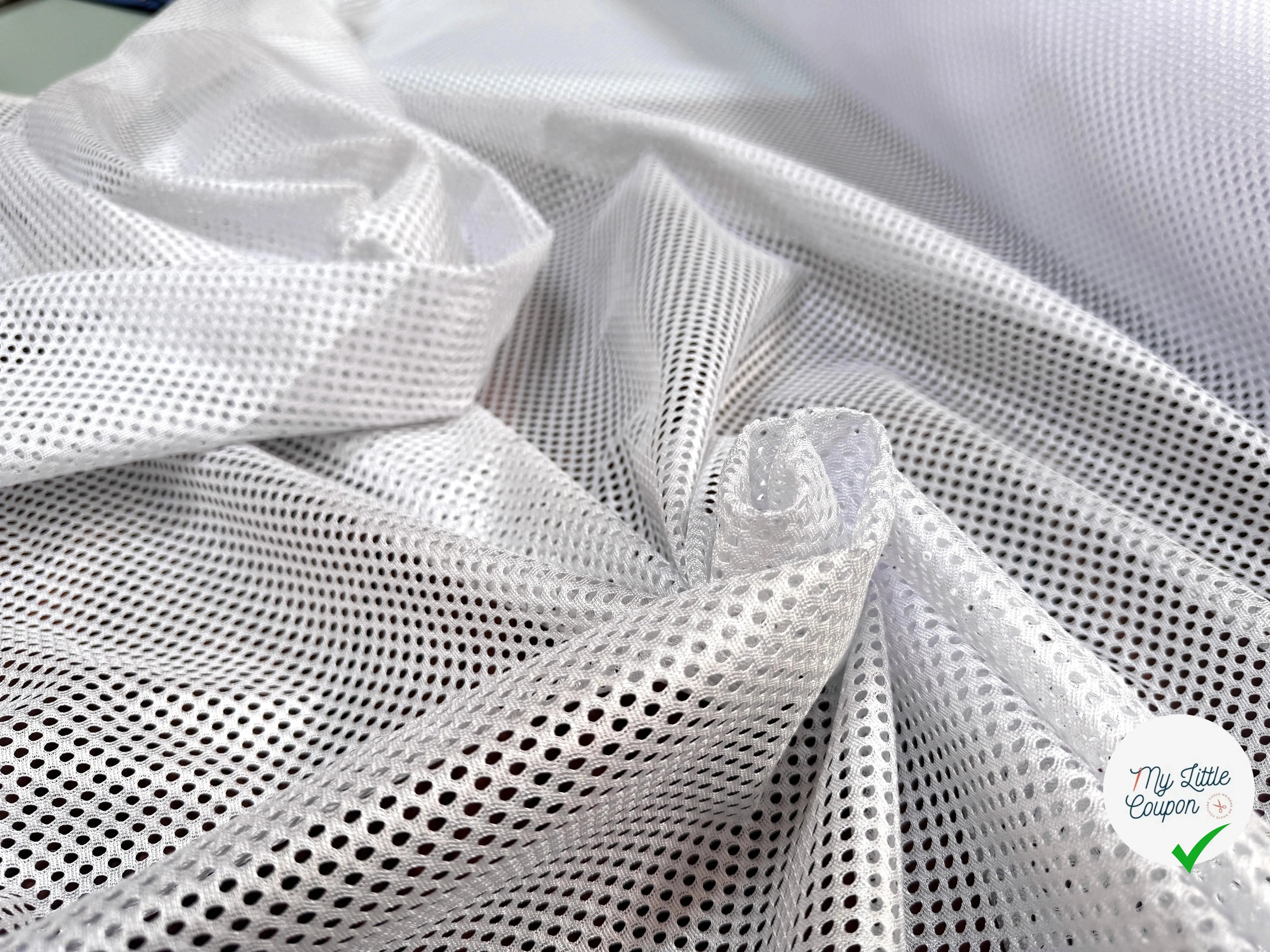 MAILLE PERFORÉE MESH BLANC - My Little Coupon