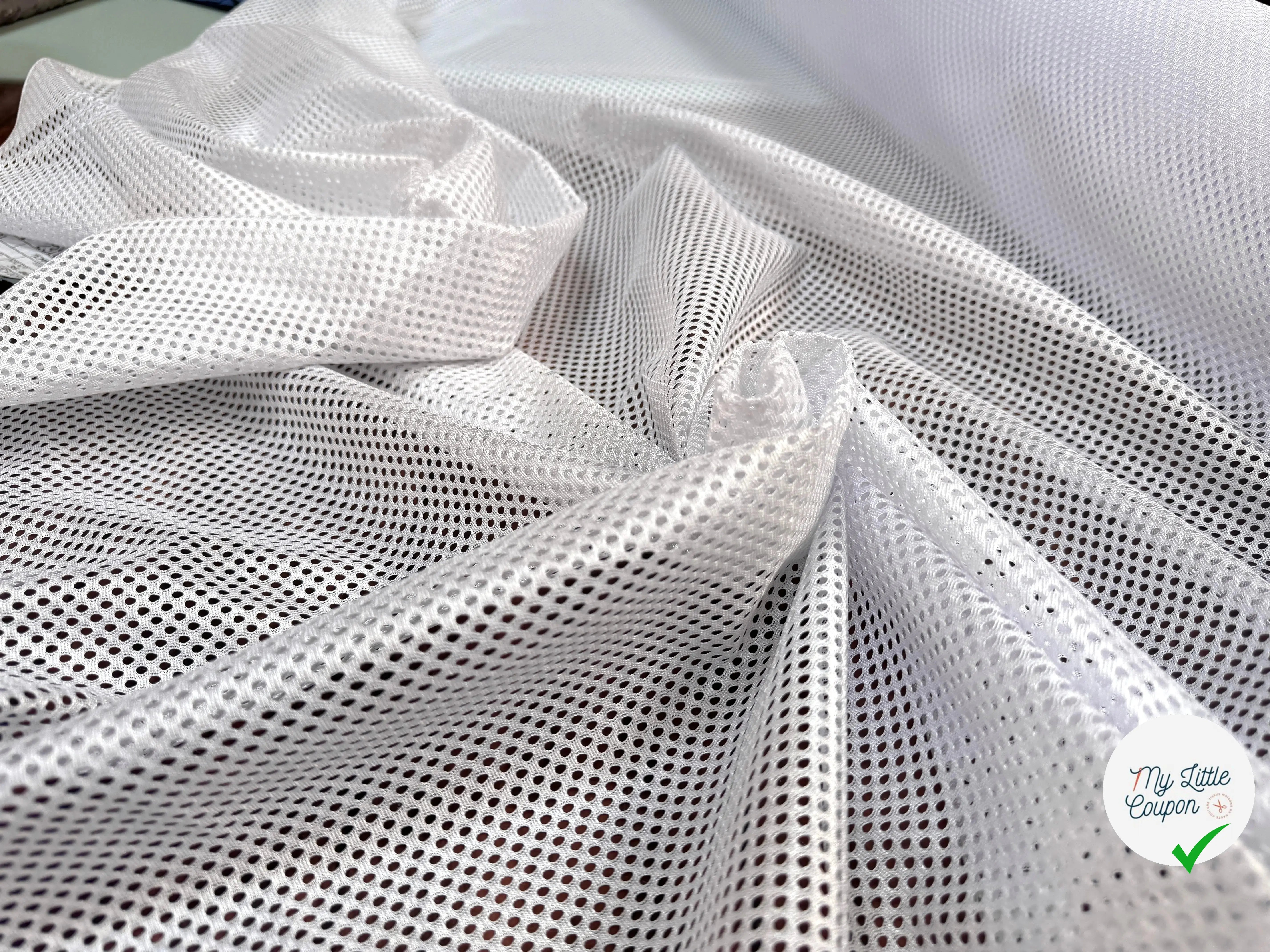 MAILLE PERFORÉE MESH BLANC - My Little Coupon