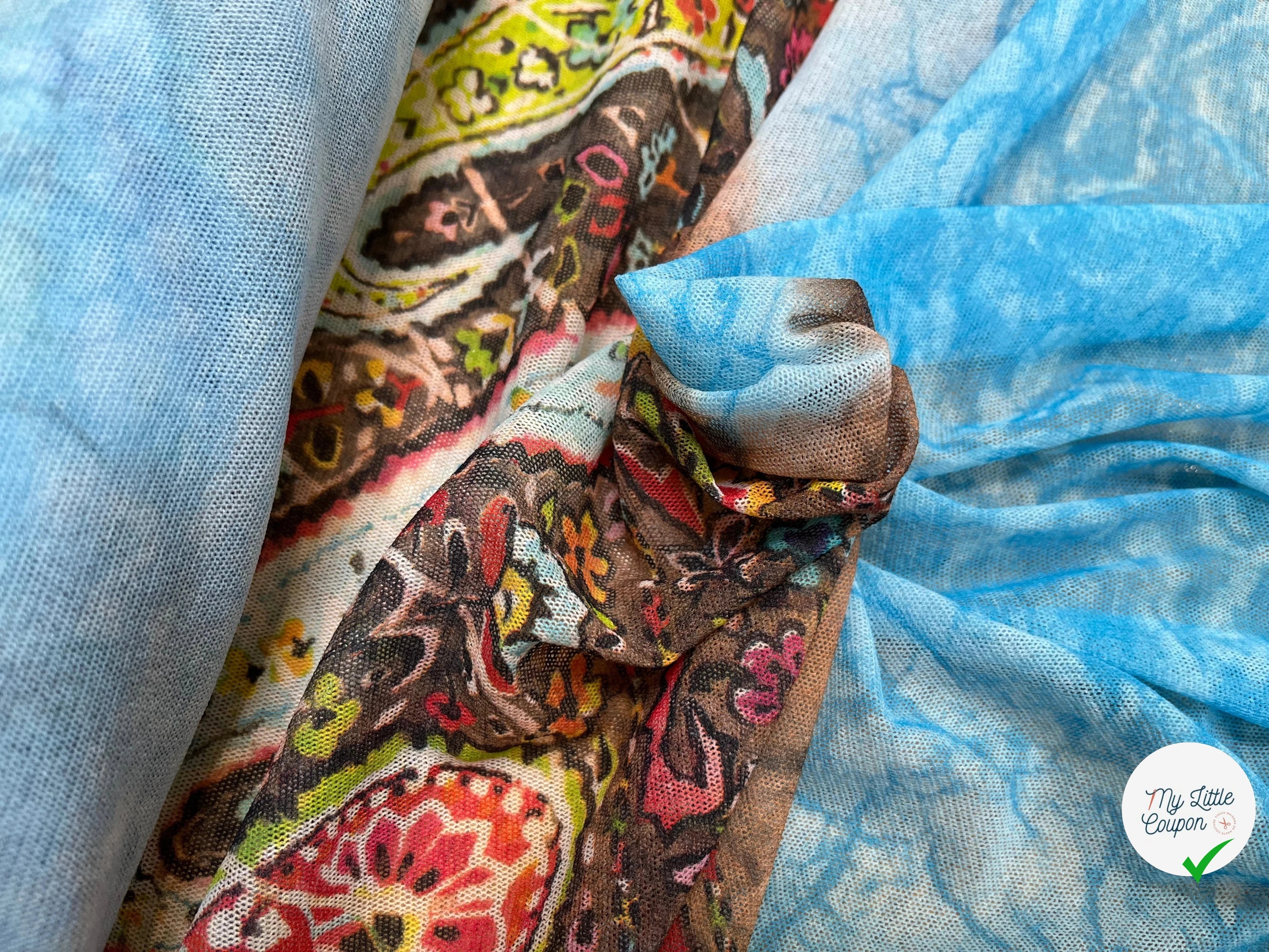 MAILLE RESILLE  IMPRIMÉ PIMENT MULTICOLORES - My Little Coupon