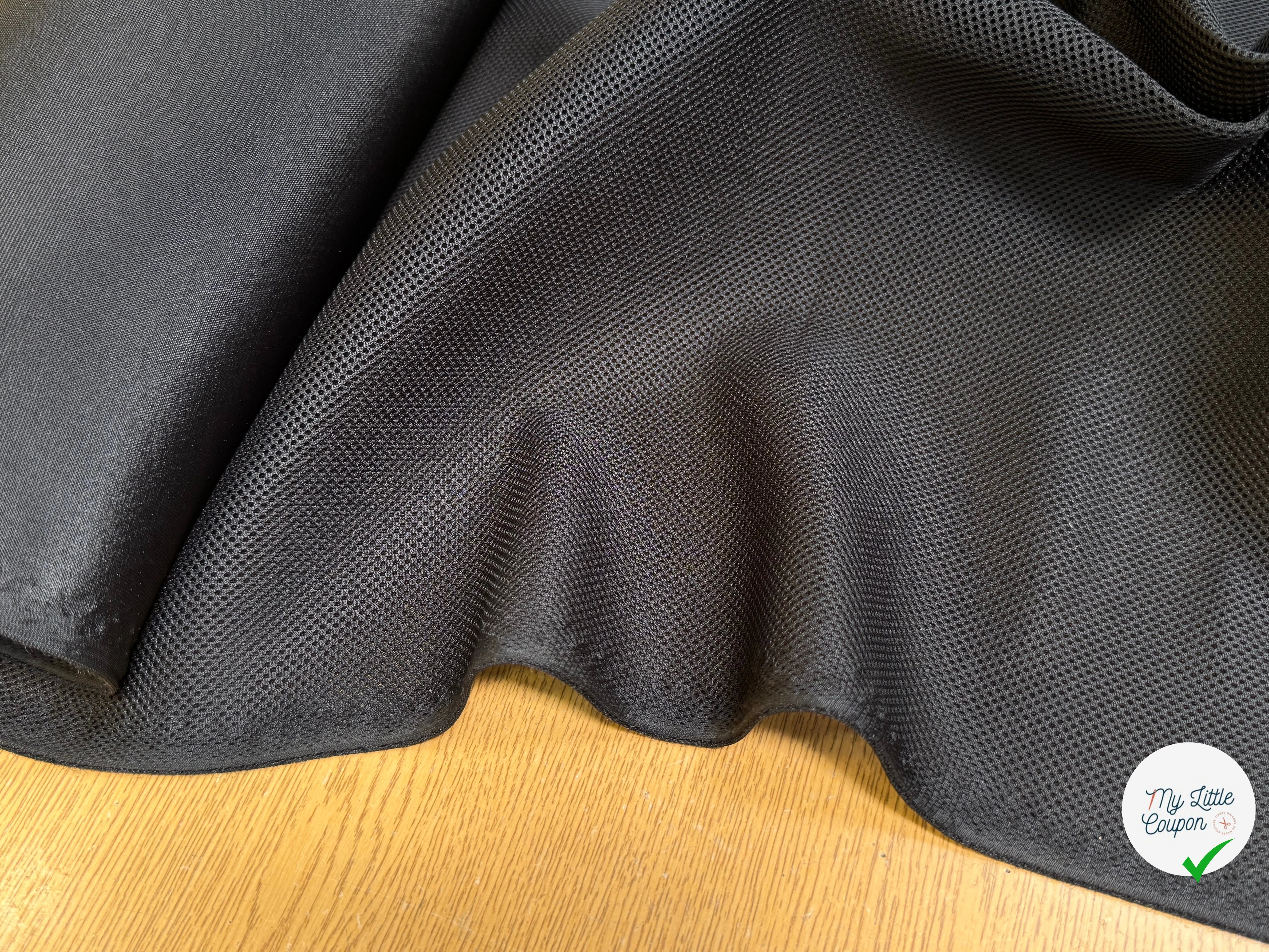 (Chute) MESH LÉGÈREMENT STRETCH NOIR - My Little Coupon