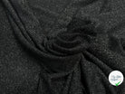 MOLLETON FIN LUREX ARGENT NOIR - My Little Coupon