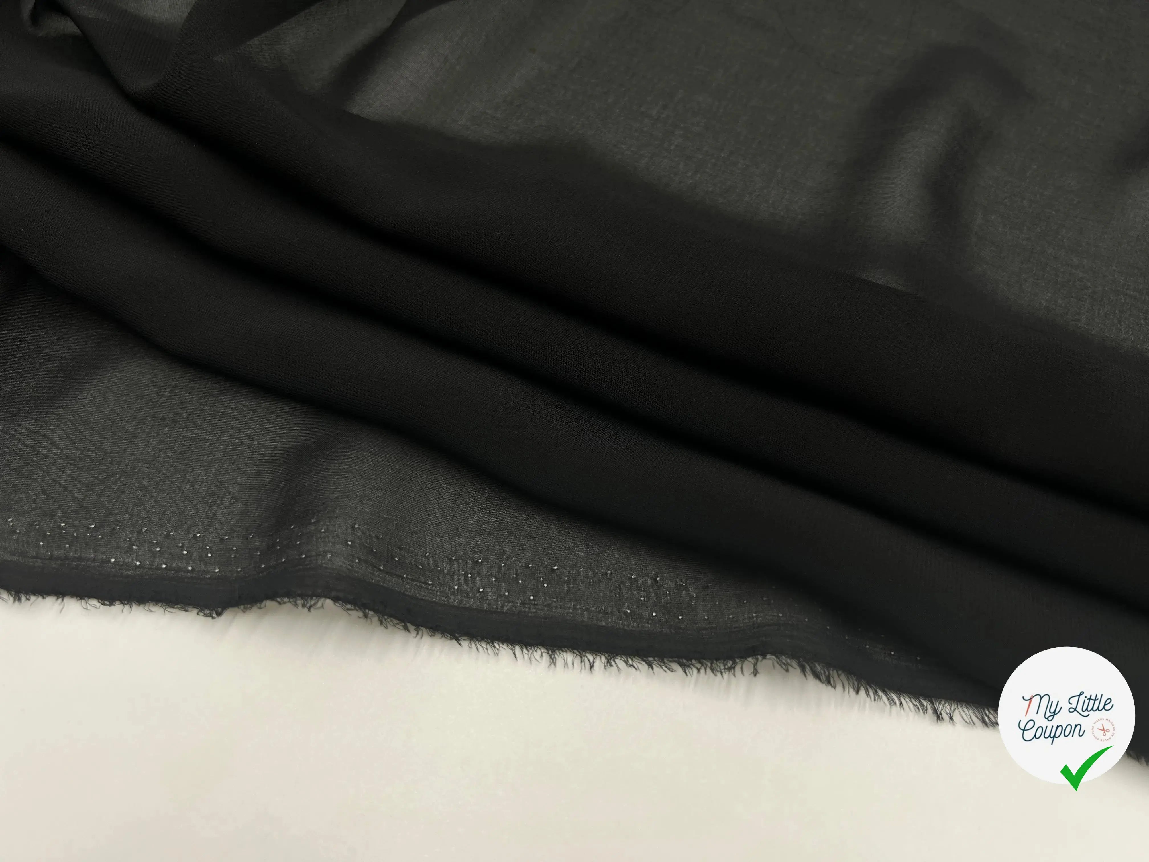 MOUSSELINE NOIRE - My Little Coupon - tissu - coudre