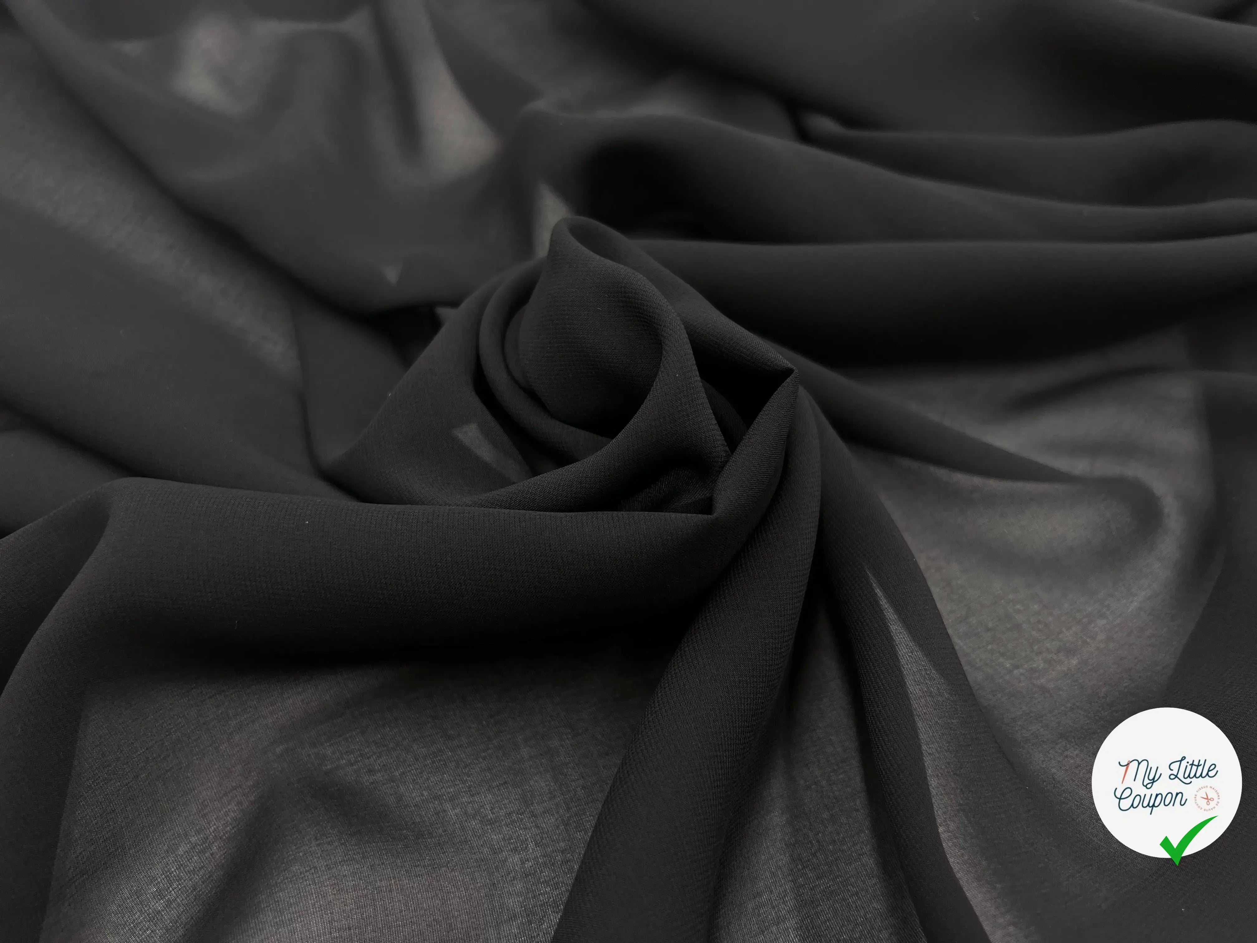 MOUSSELINE NOIRE - My Little Coupon - tissu - coudre