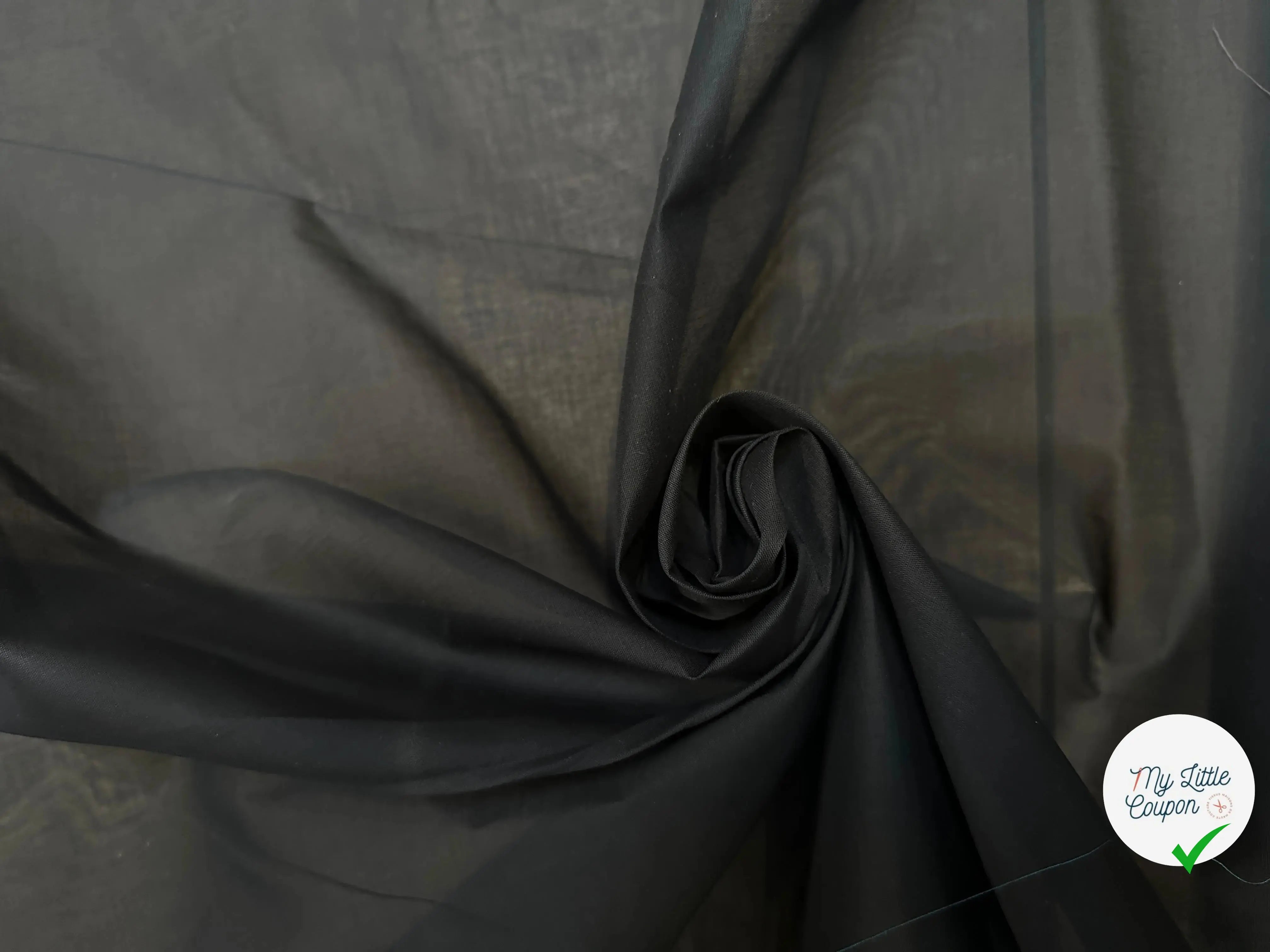 ORGANDI COTON NOIR - My Little Coupon