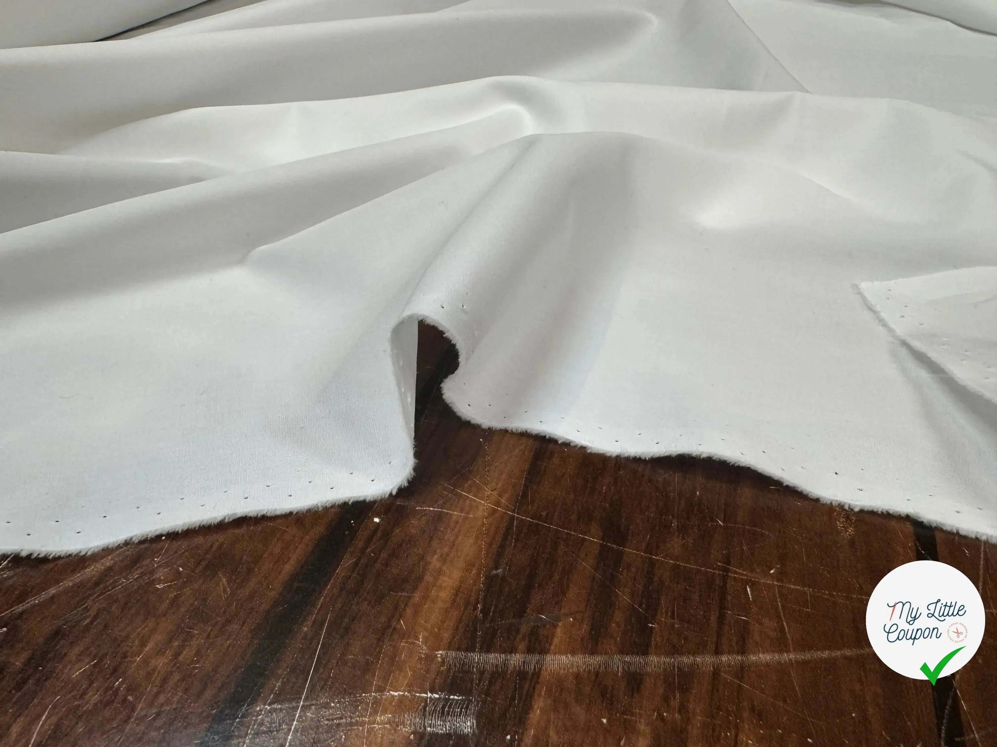 ORGANIC COTTON POPLIN, White - My Little Coupon