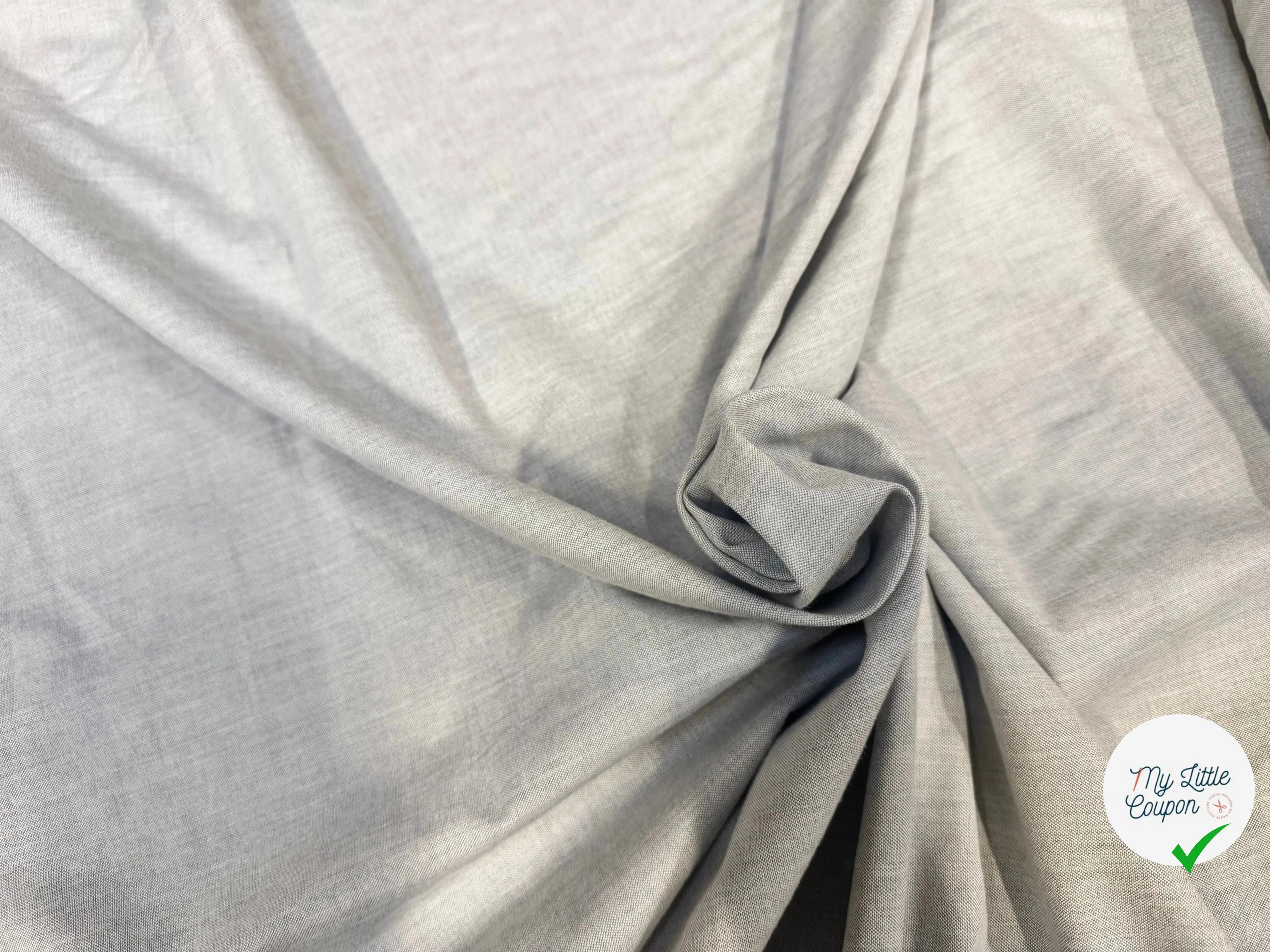 OXFORD DE COTON GRIS - My Little Coupon