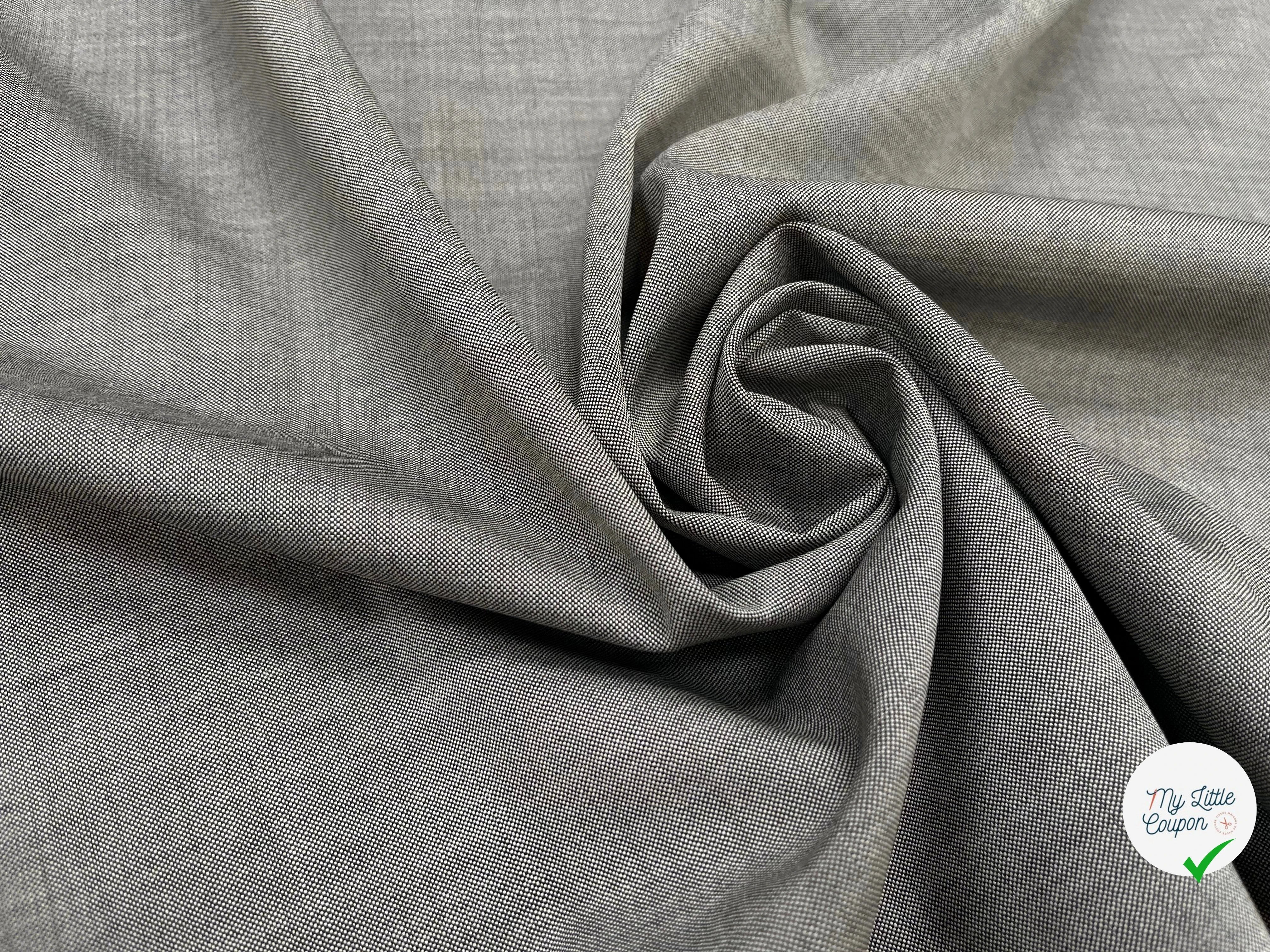 OXFORD DE LAINE GRIS CLAIR DEPERLANTE - My Little Coupon