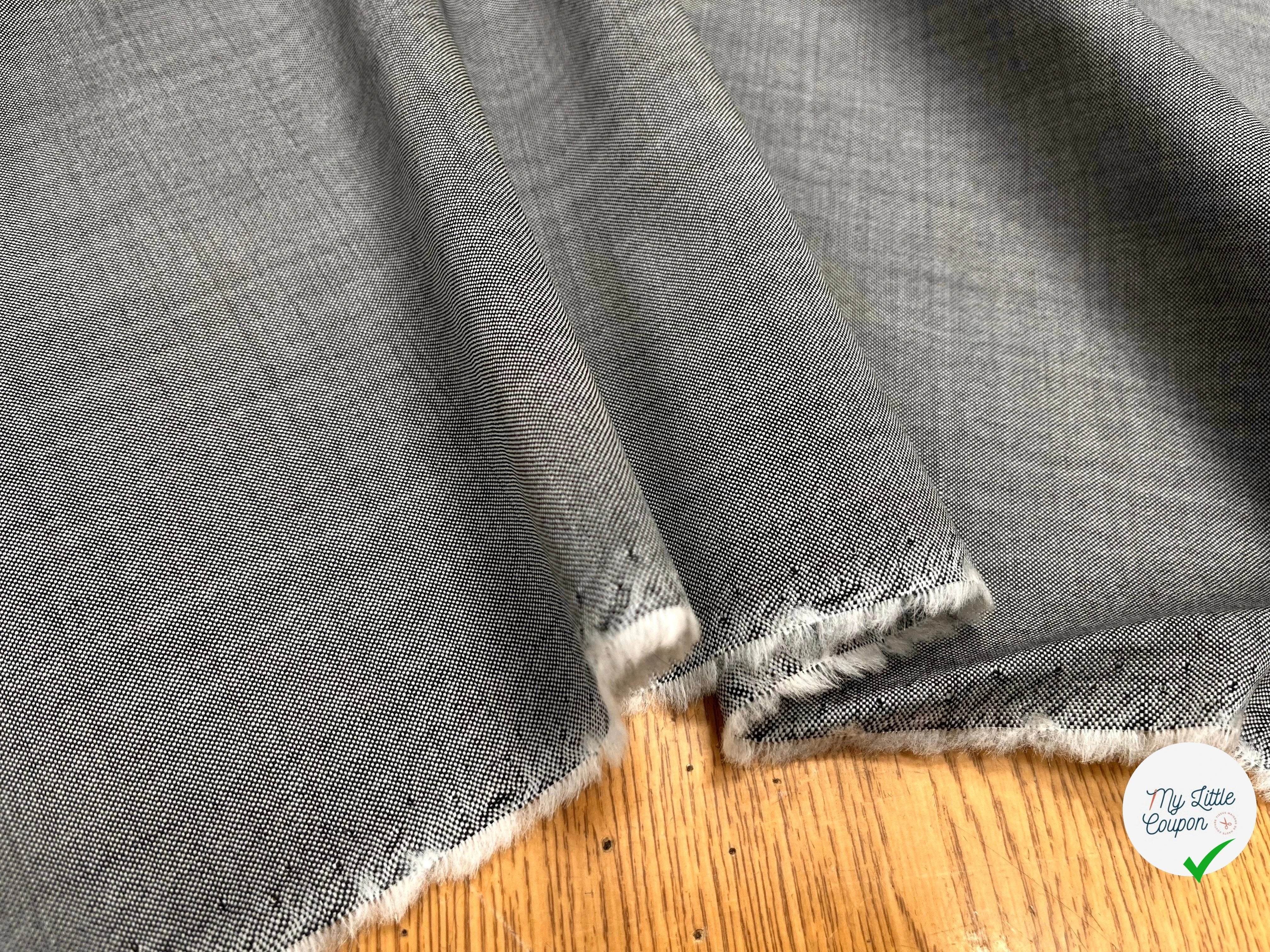 OXFORD DE LAINE GRIS CLAIR DEPERLANTE - My Little Coupon