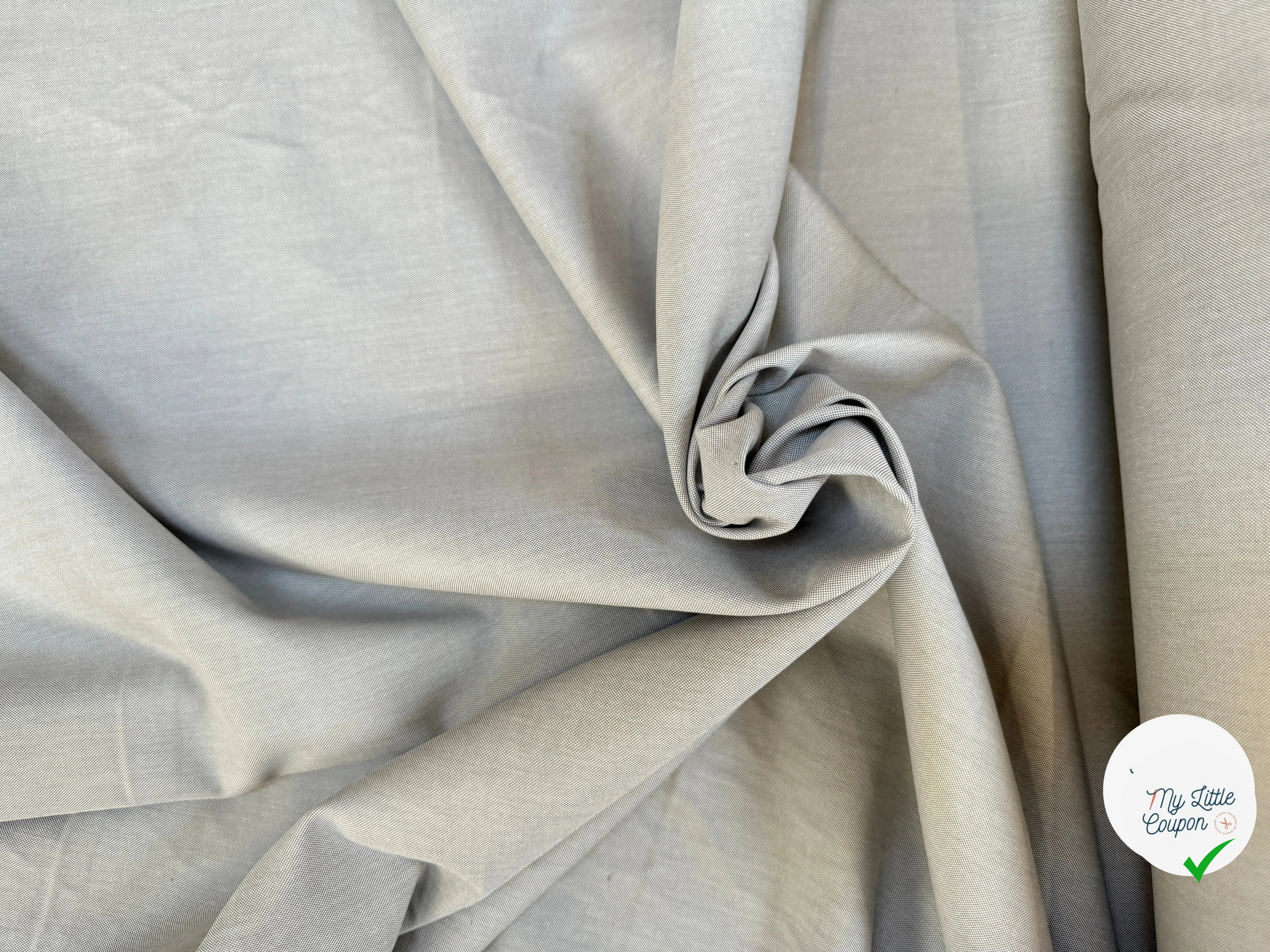 OXFORD GRIS CHIC 100% COTON - My Little Coupon