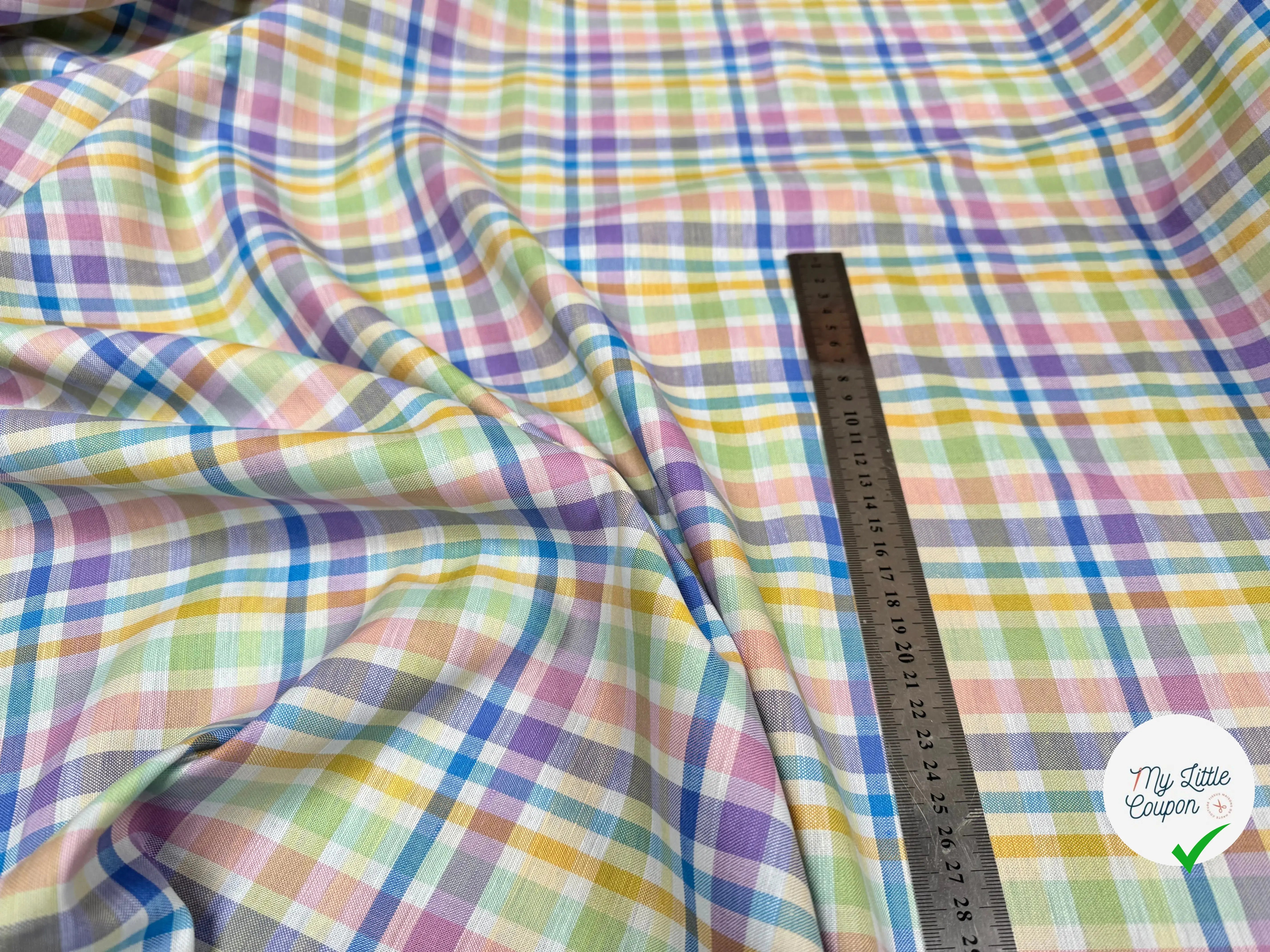 OXORD COTON (BELLE TENUE) TARTAN TROPEA FRESKA - My Little Coupon