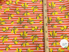 PERCALE COTON ETNA ROSE ORANGE PRINT - My Little Coupon