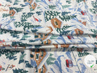 PERCALE COTON MERIBEL BLANC PRINT - My Little Coupon