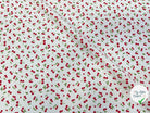 PERCALE DE COTON CERISES BLANC - My Little Coupon