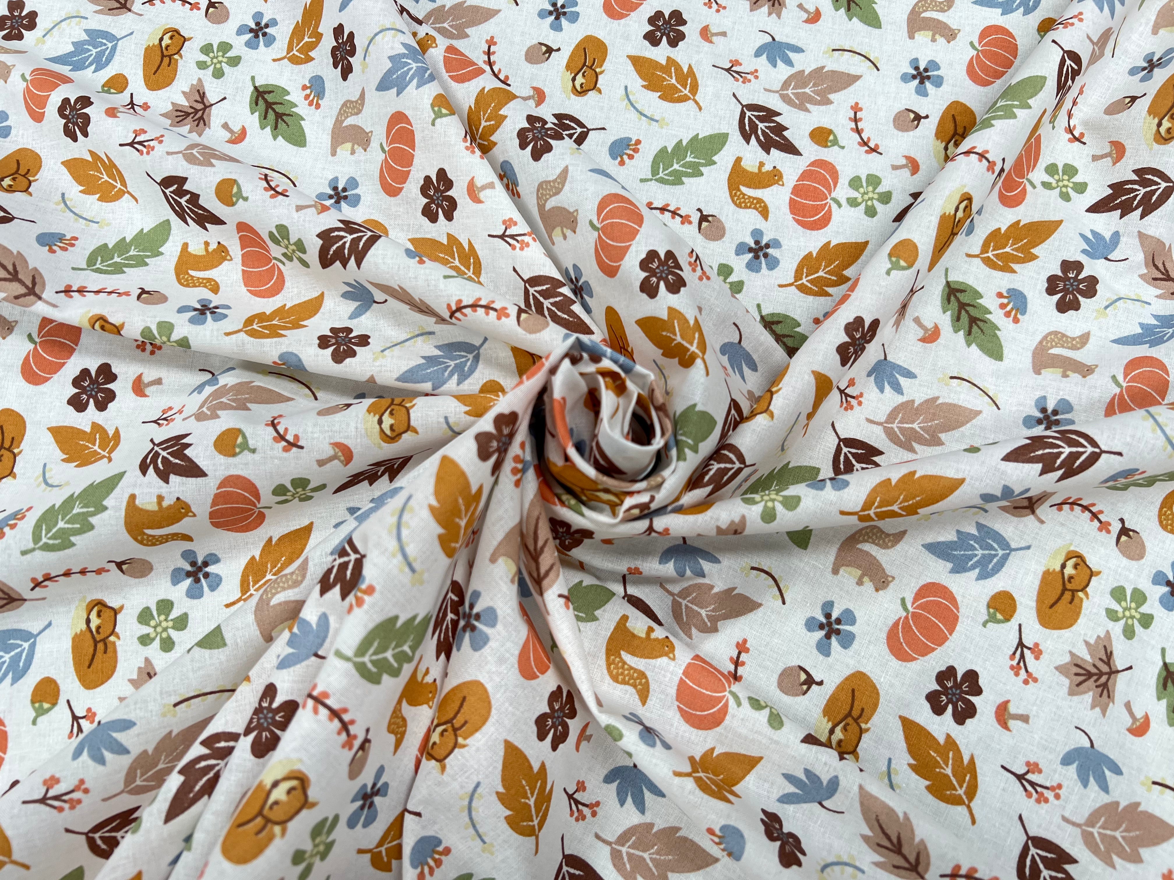 (Chute) PERCALE DE COTON FOREST ROSE - My Little Coupon