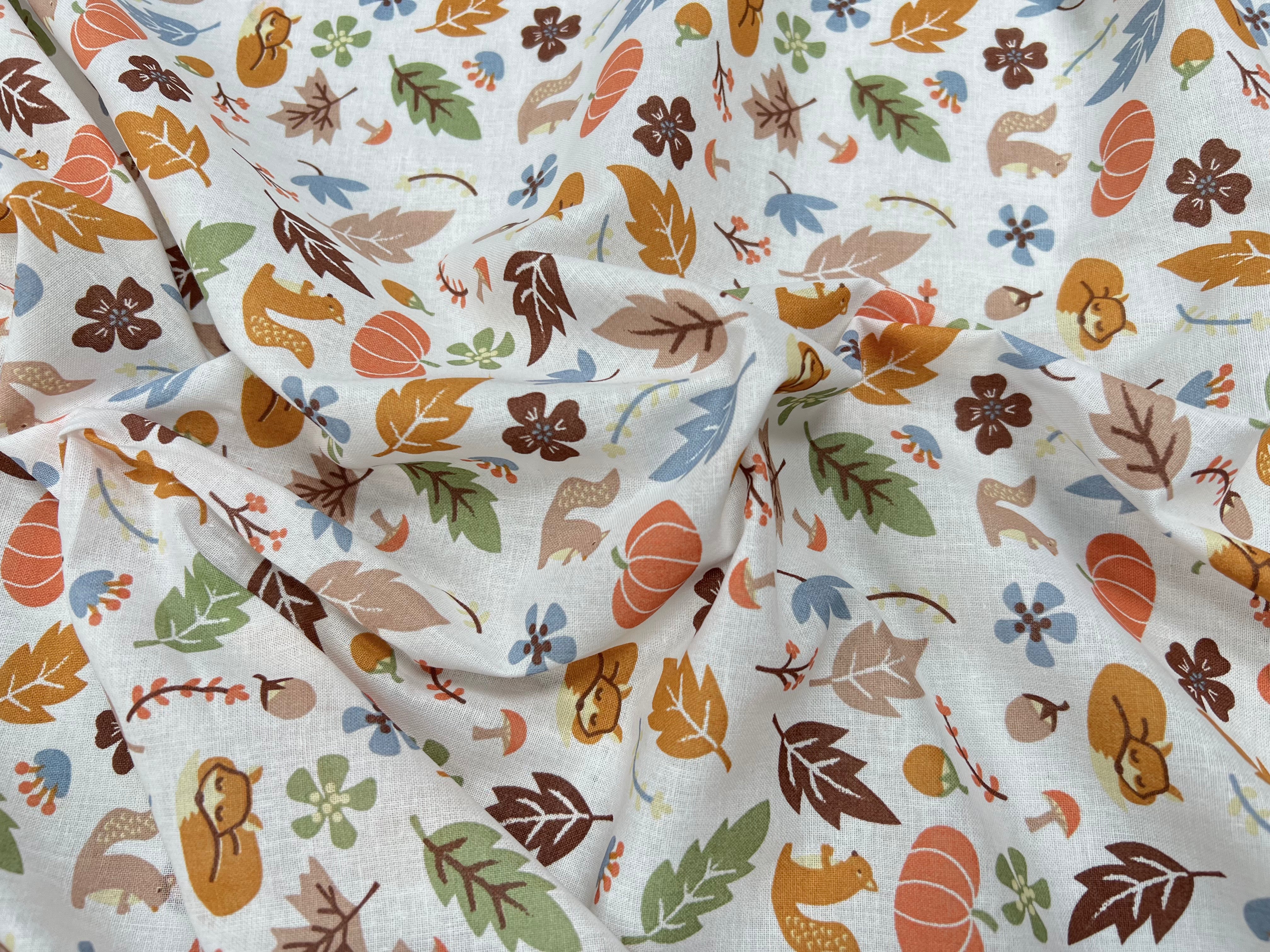 (Chute) PERCALE DE COTON FOREST ROSE - My Little Coupon