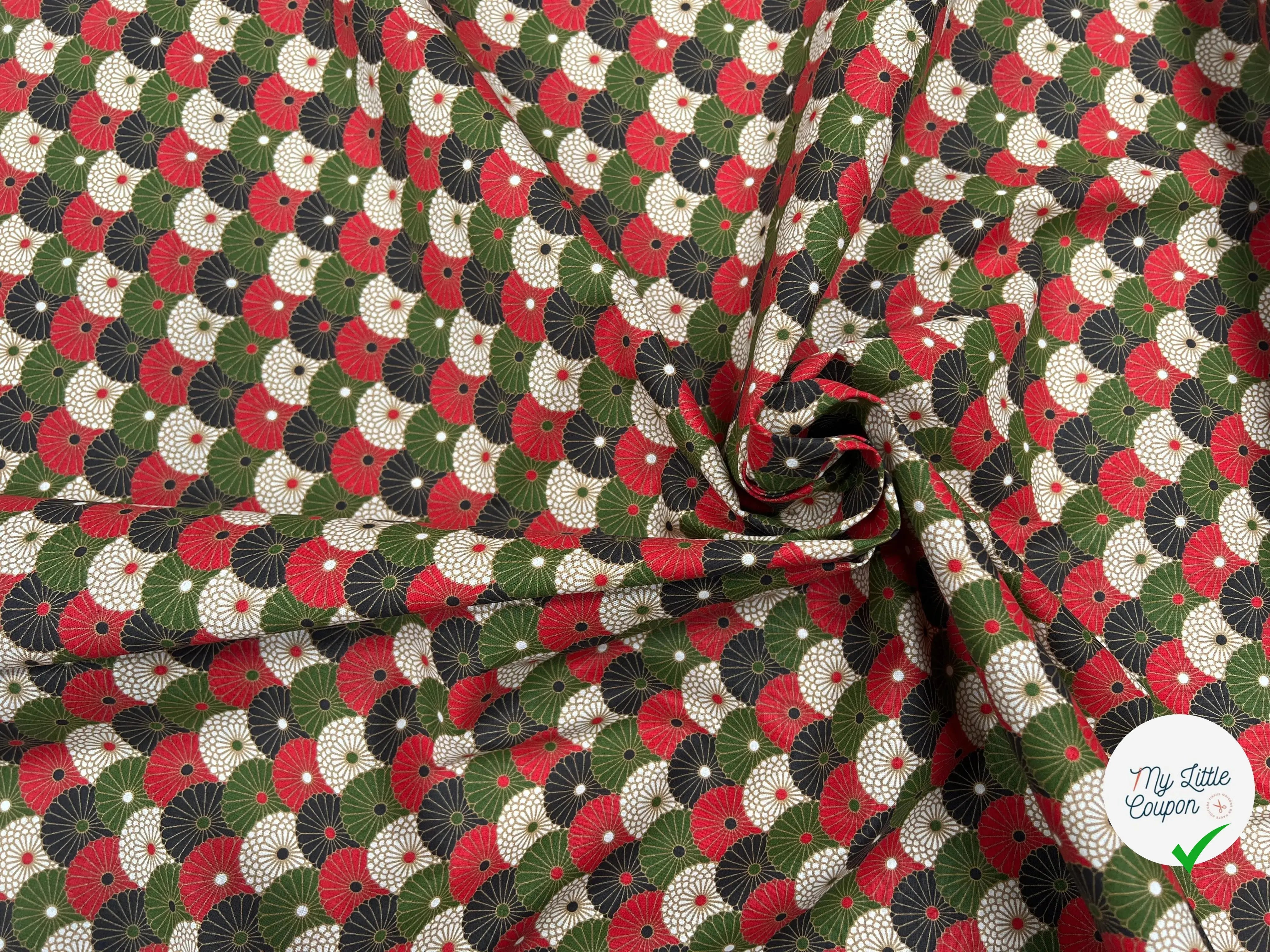 PERCALE DE COTON HIRO ROUGE - My Little Coupon